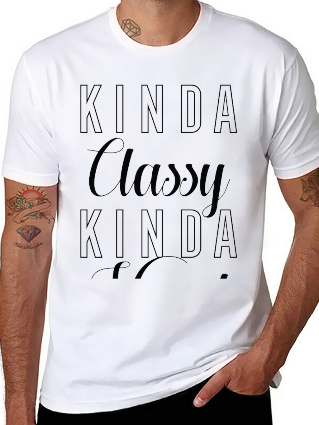 Kinda Classy T-Shirt - Soft Black Tee