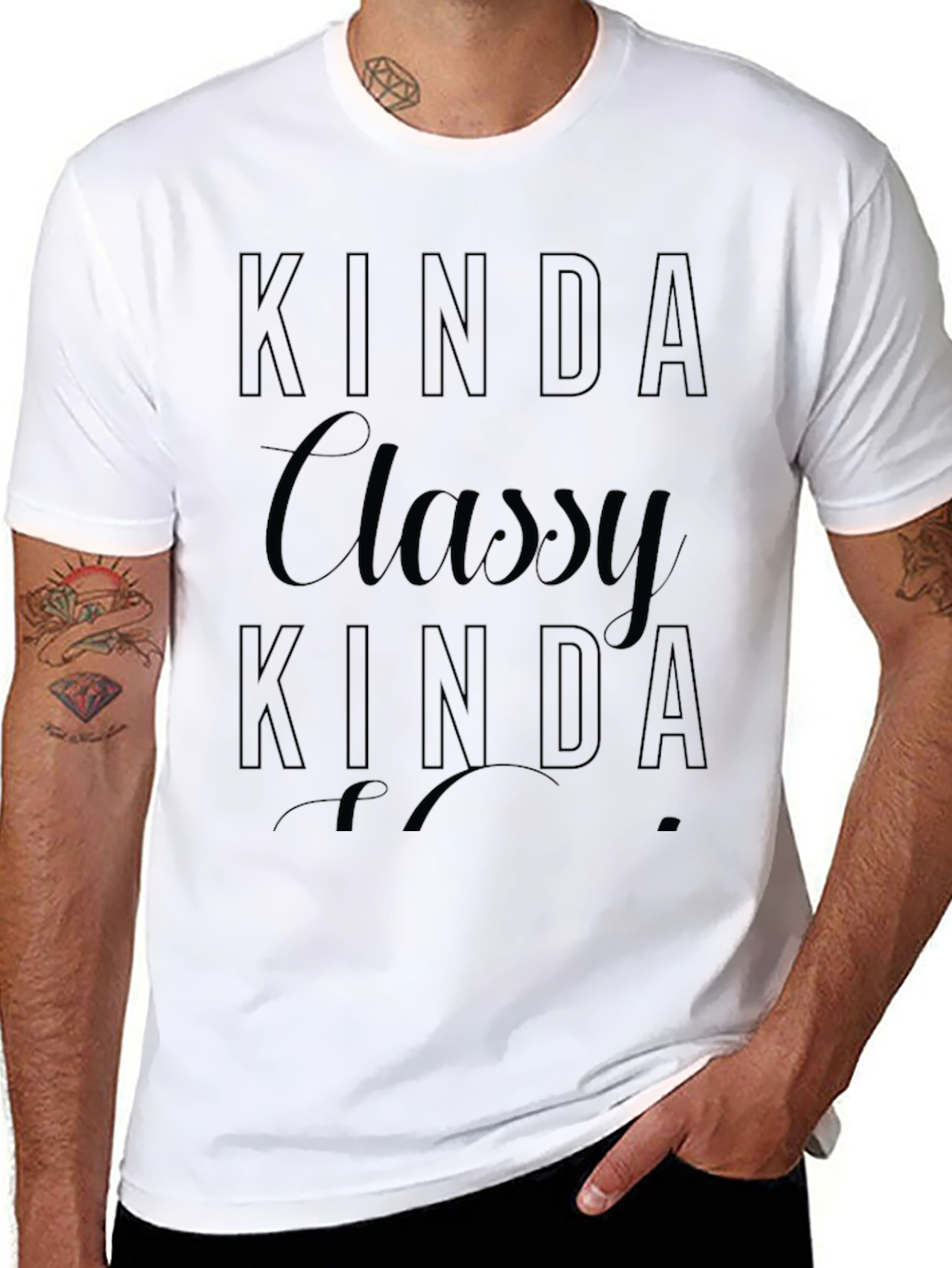 Kinda Classy T-Shirt - Soft Black Tee