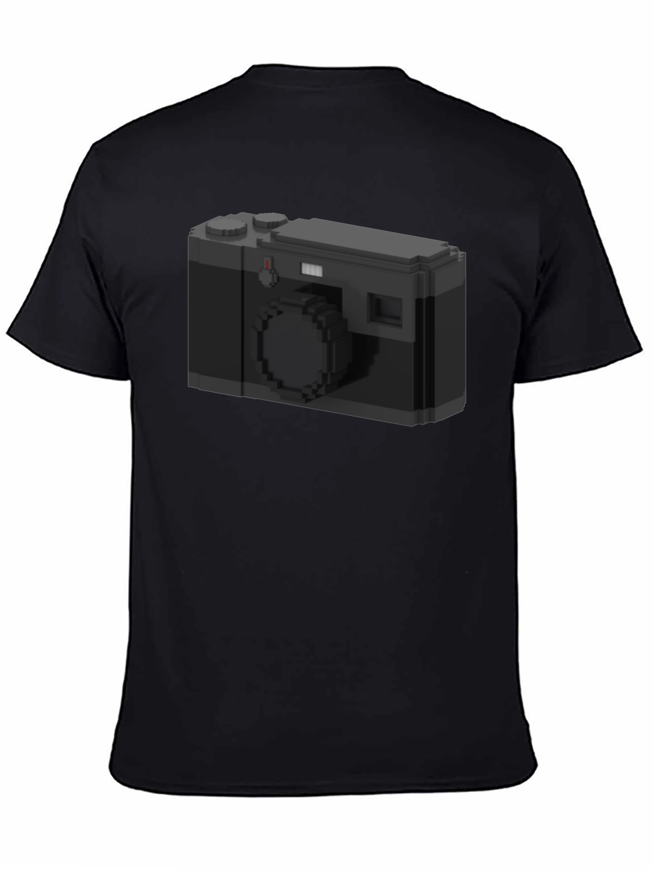 Pixel Camera Graphic Tee - Black