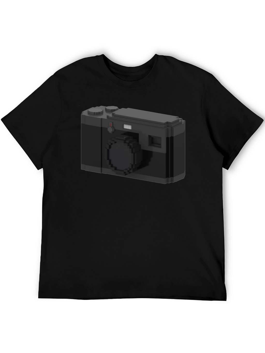 Pixel Camera Graphic Tee - Black