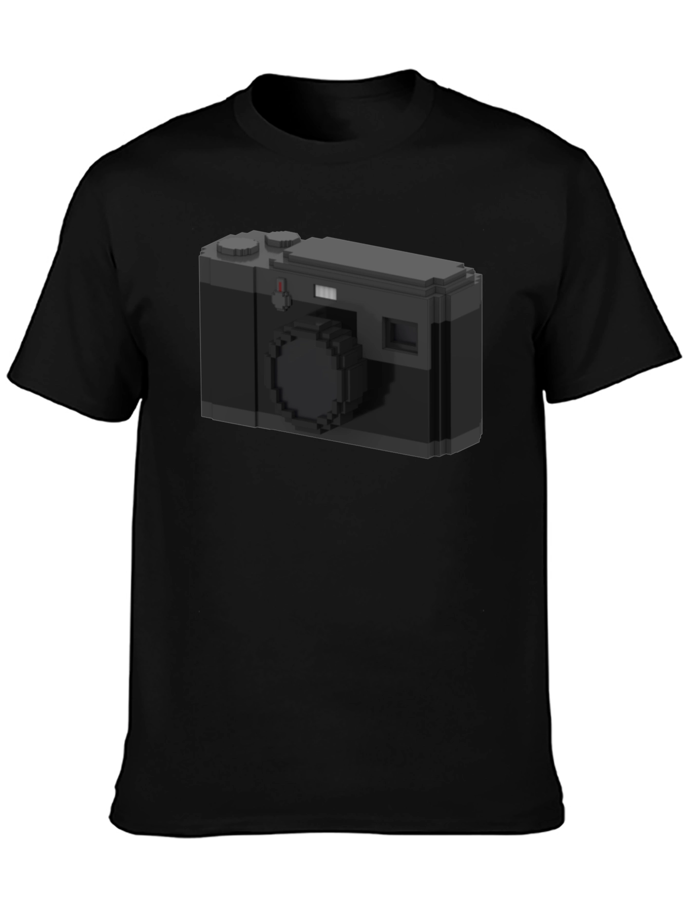 Pixel Camera Graphic Tee - Black