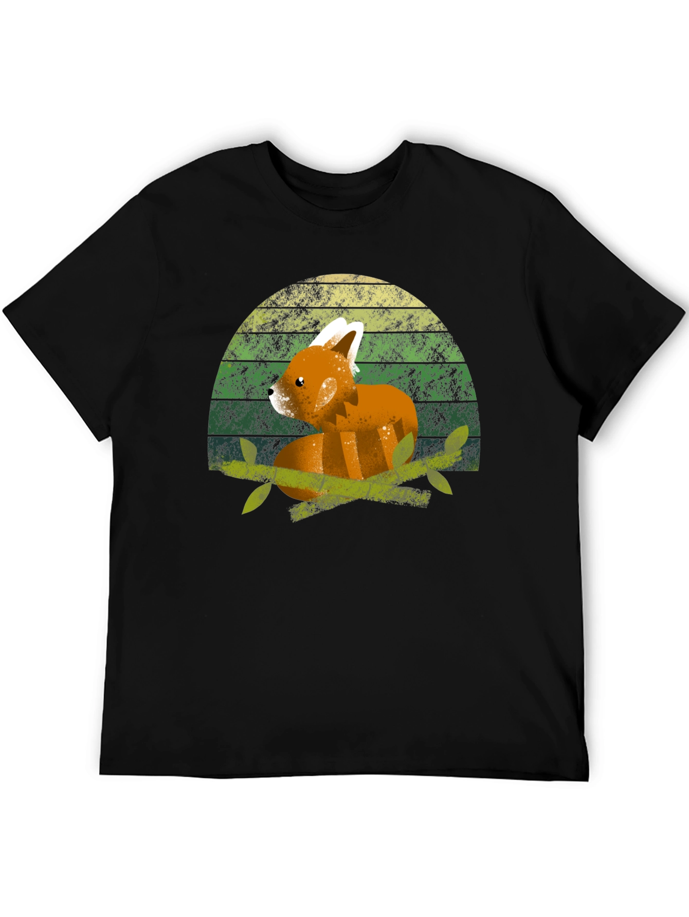 Red Panda Sunset T-Shirt - Cute Animal Tee