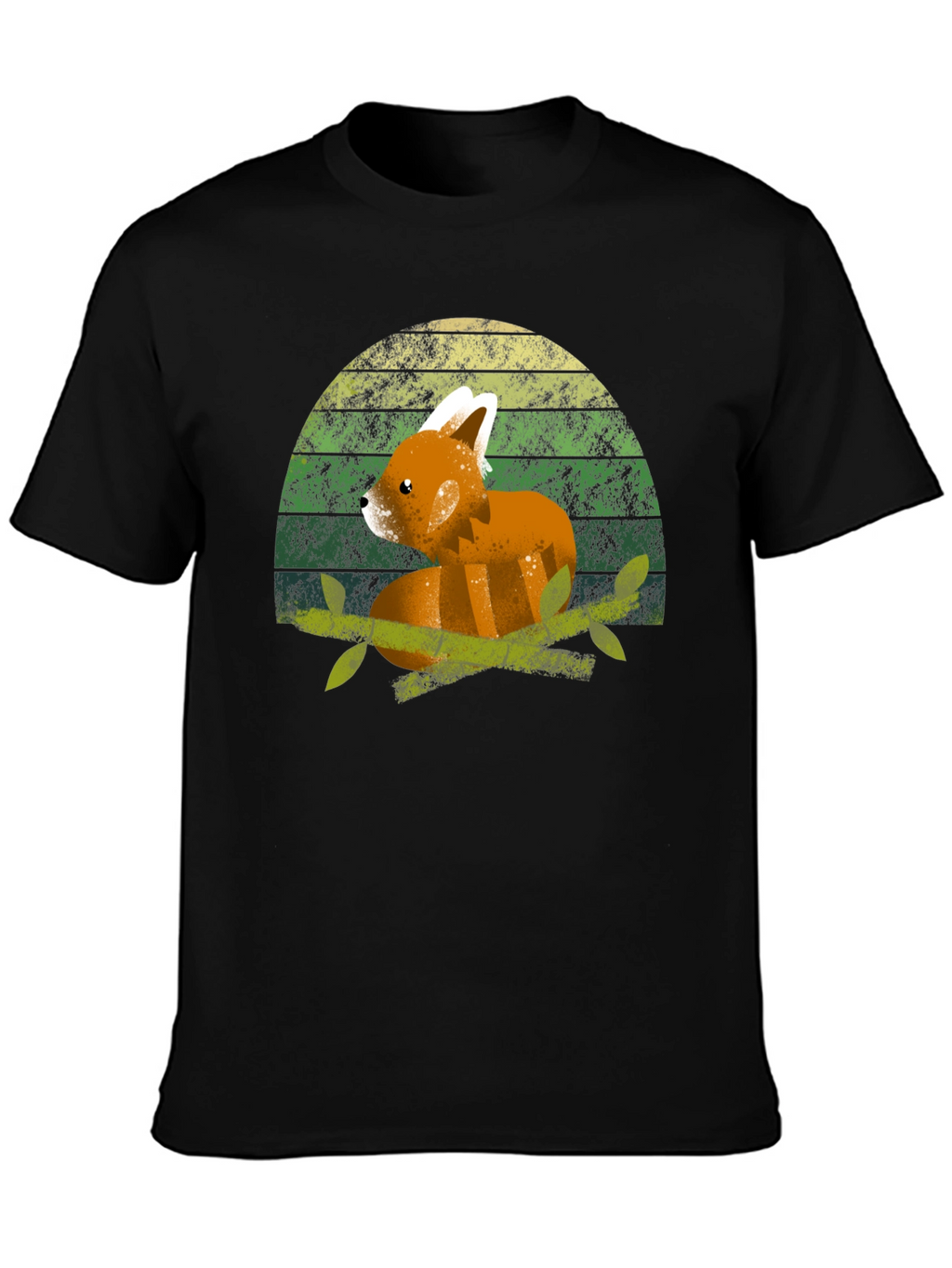 Red Panda Sunset T-Shirt - Cute Animal Tee