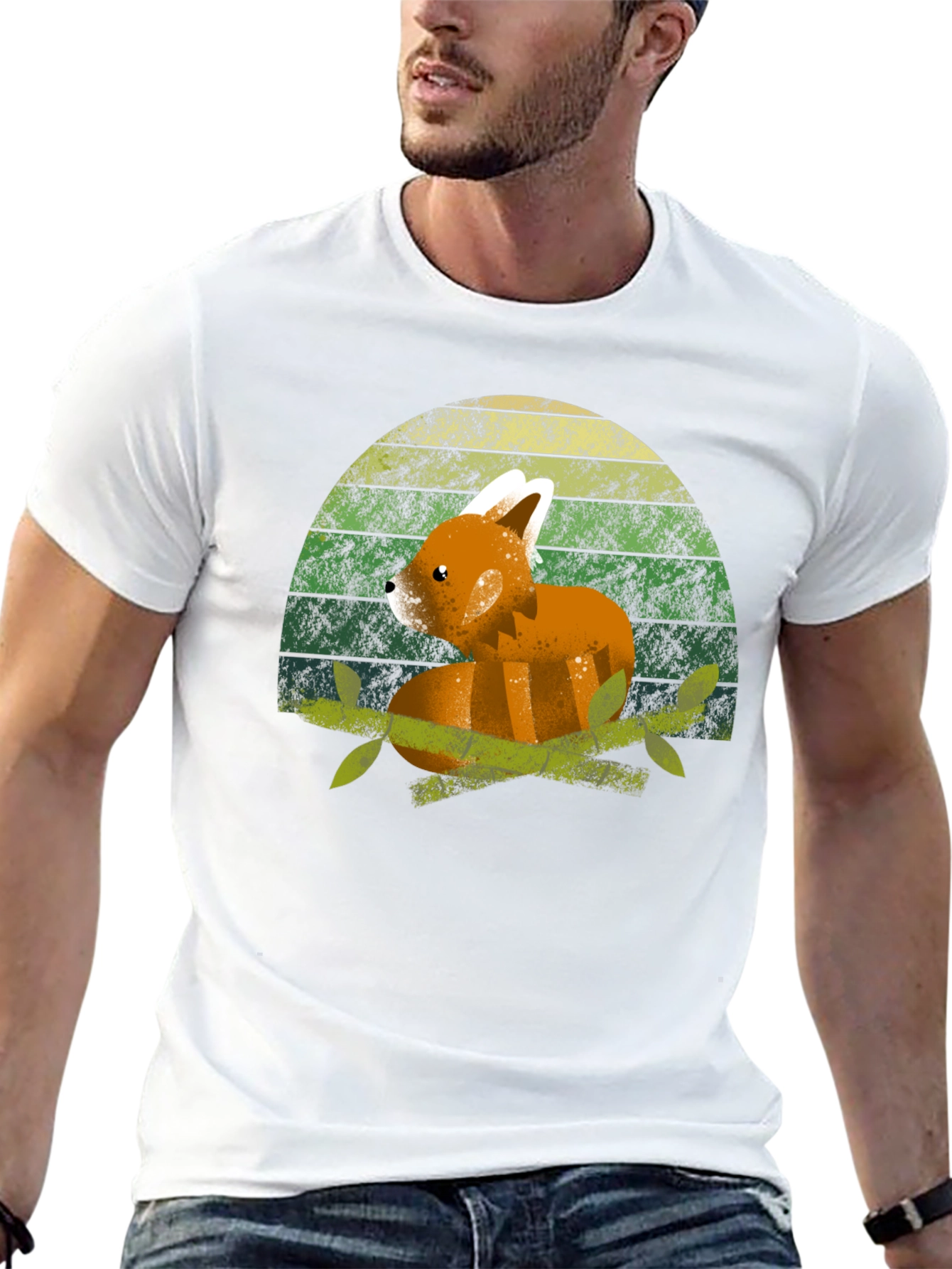 Red Panda Sunset T-Shirt - Cute Animal Tee
