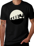 Evolution of Piano Player T-Shirt - Black