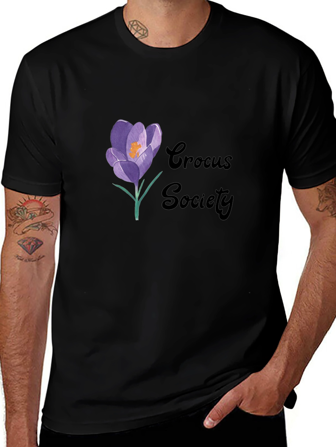 Crocus Society Black T-Shirt