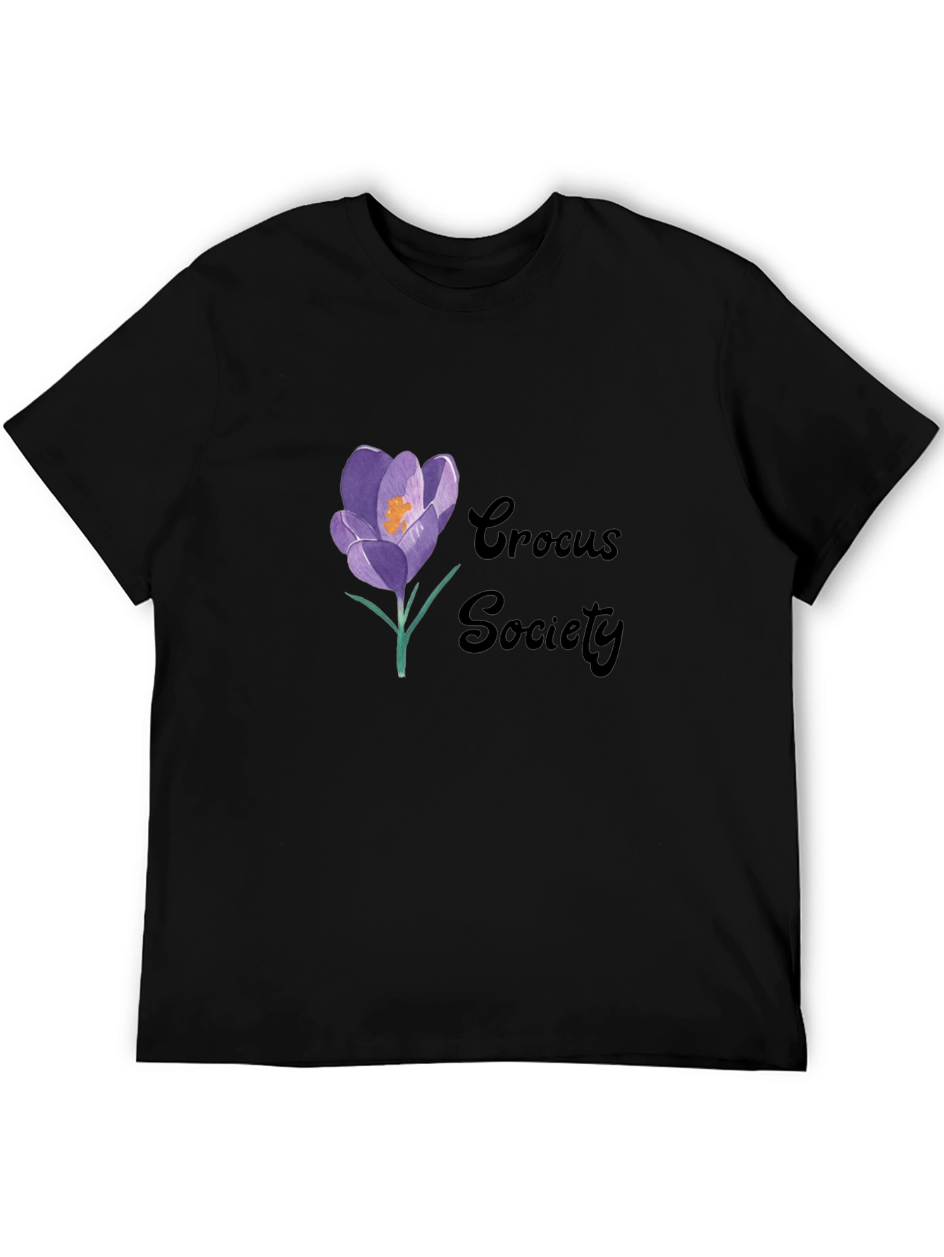 Crocus Society Black T-Shirt