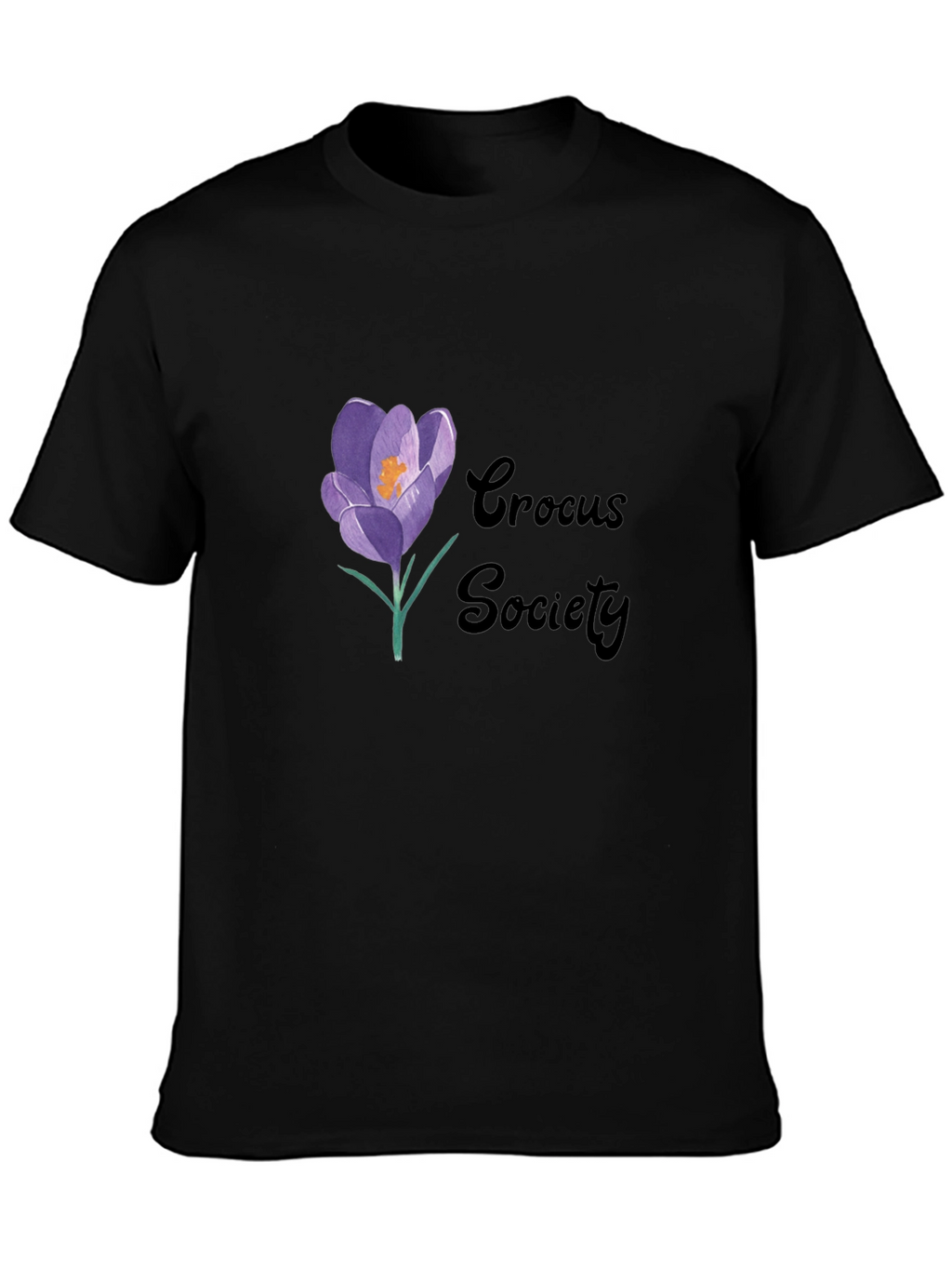 Crocus Society Black T-Shirt