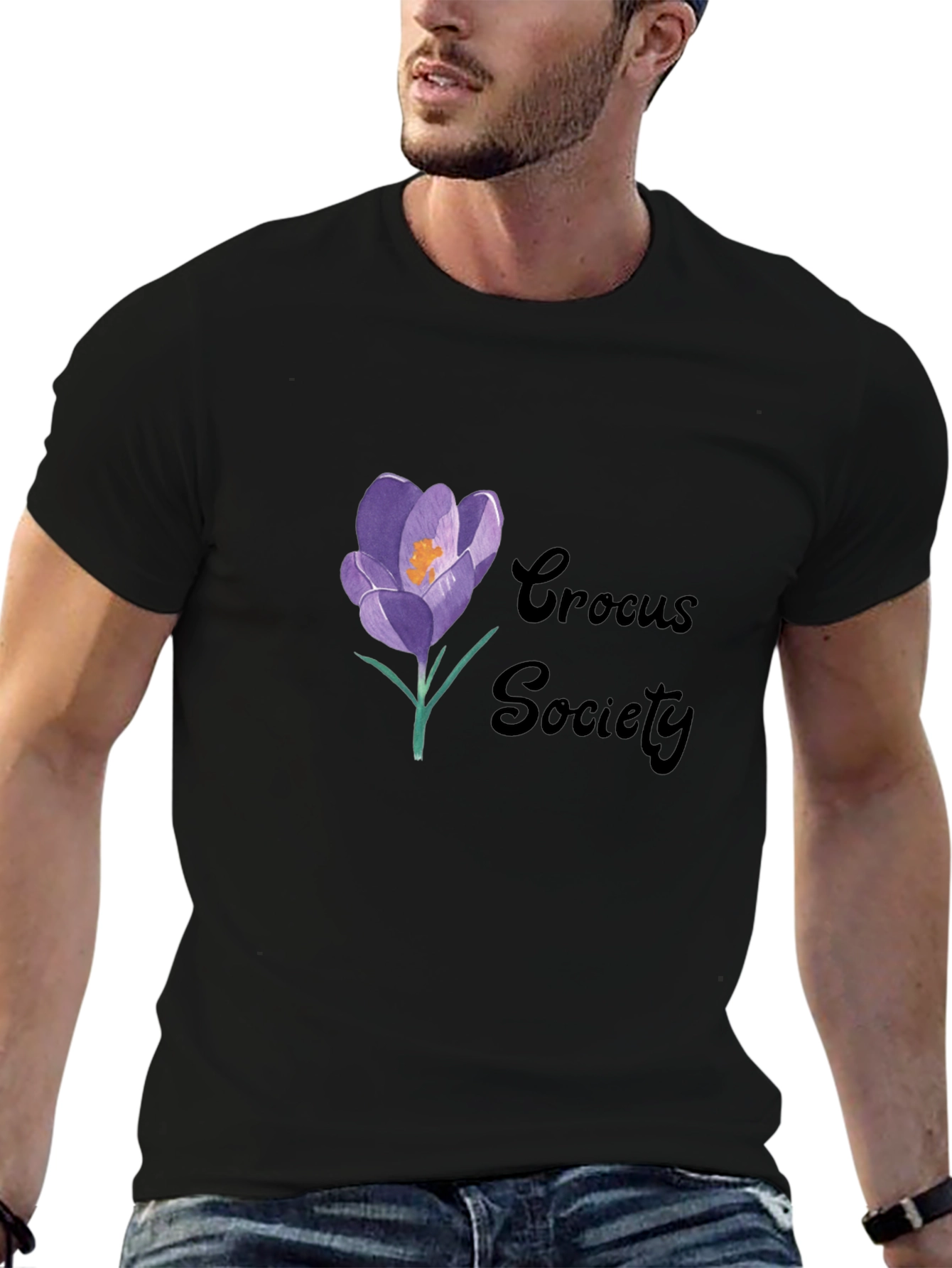 Crocus Society Black T-Shirt