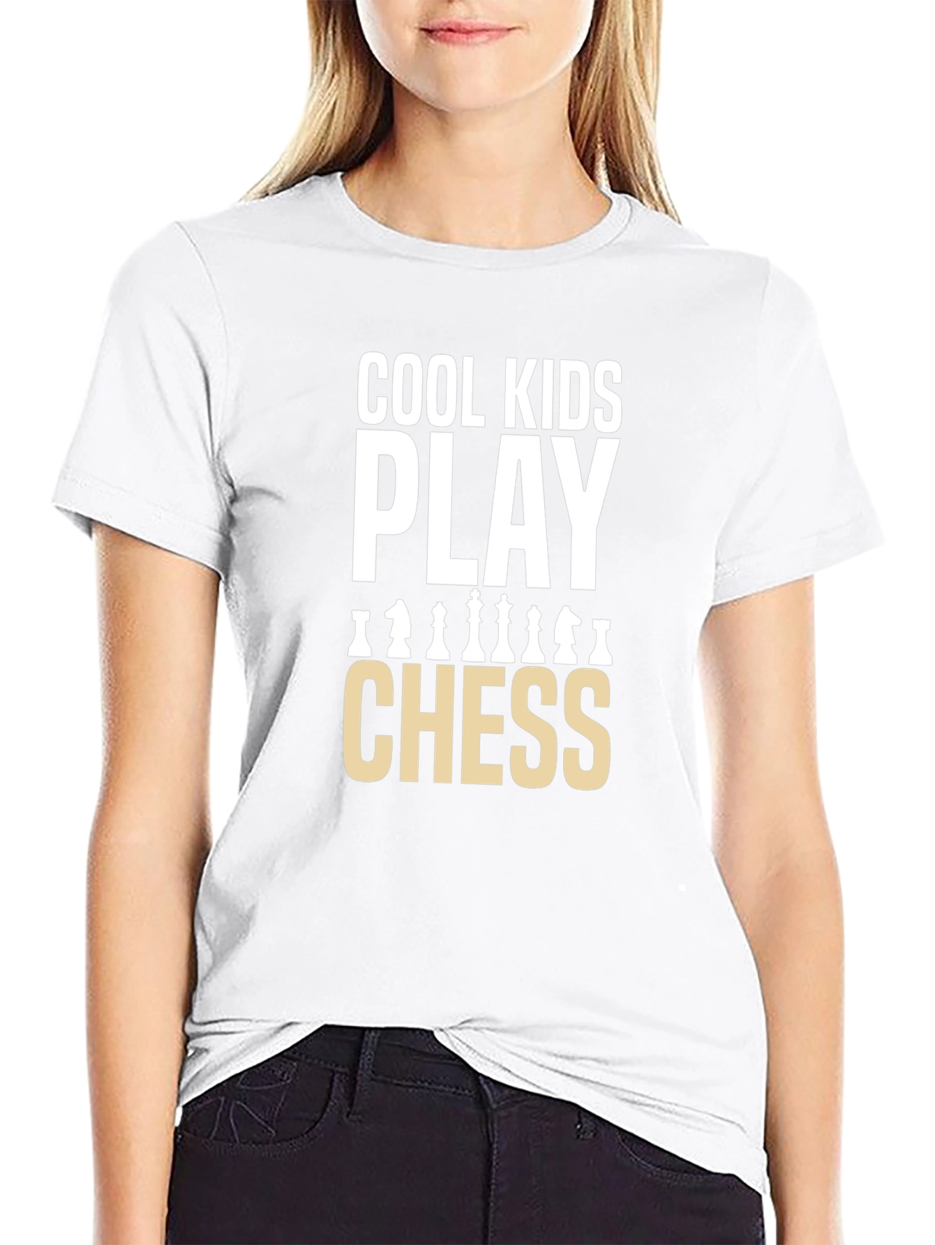 Cool Kids Play Chess Graphic T-Shirt
