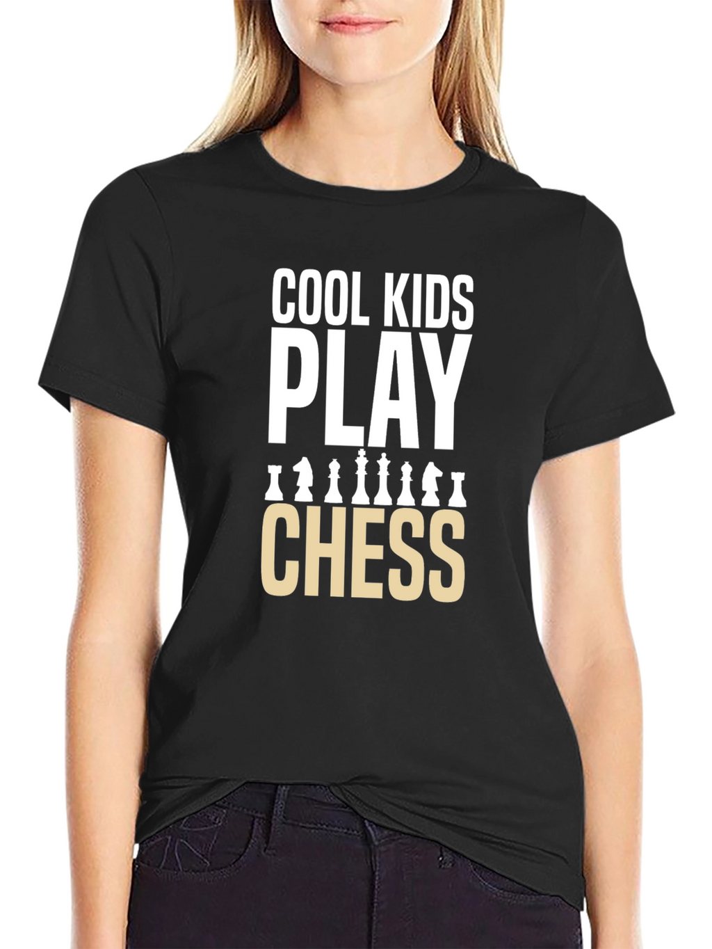 Cool Kids Play Chess Graphic T-Shirt