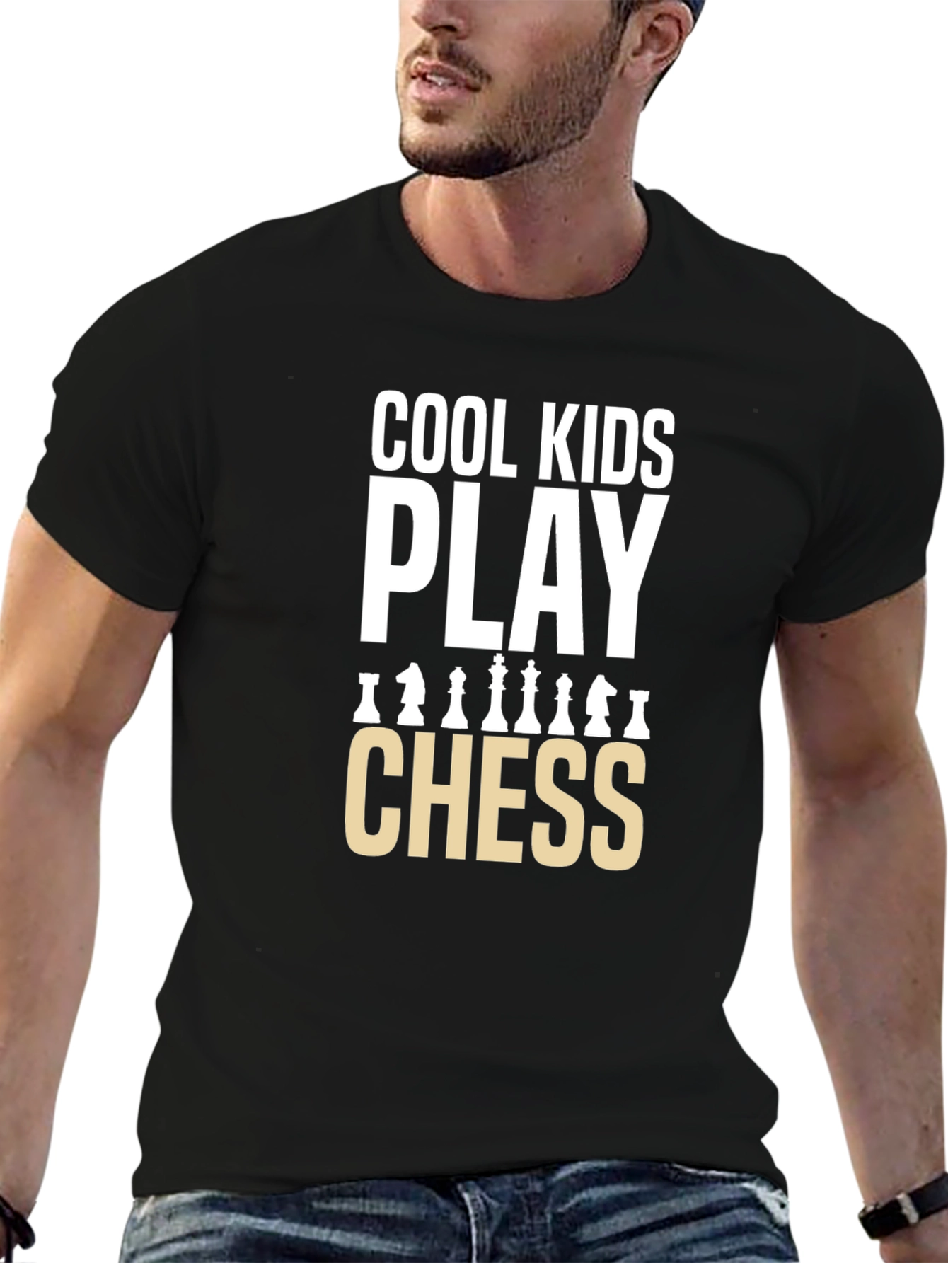 Cool Kids Play Chess Graphic T-Shirt