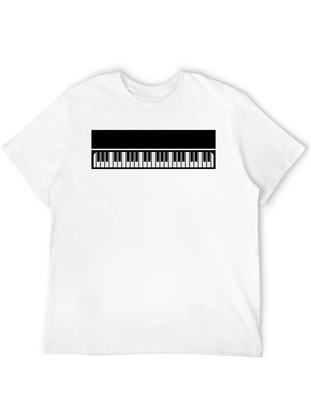 Piano Keys Graphic Tee - Classic Black T-Shirt