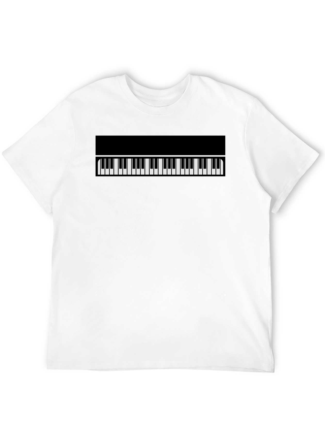 Piano Keys Graphic Tee - Classic Black T-Shirt