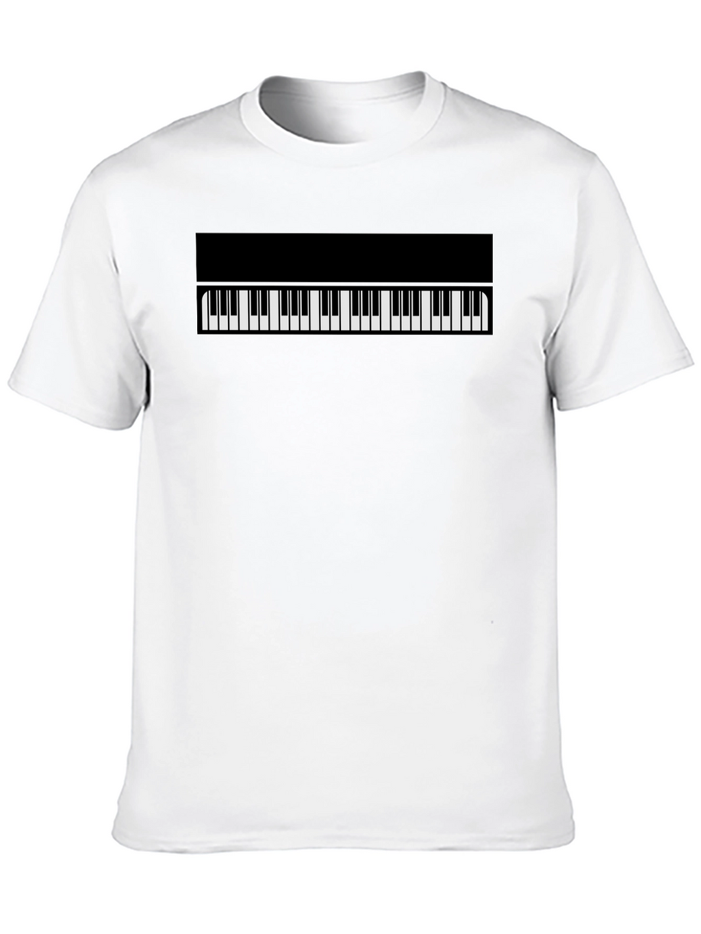 Piano Keys Graphic Tee - Classic Black T-Shirt