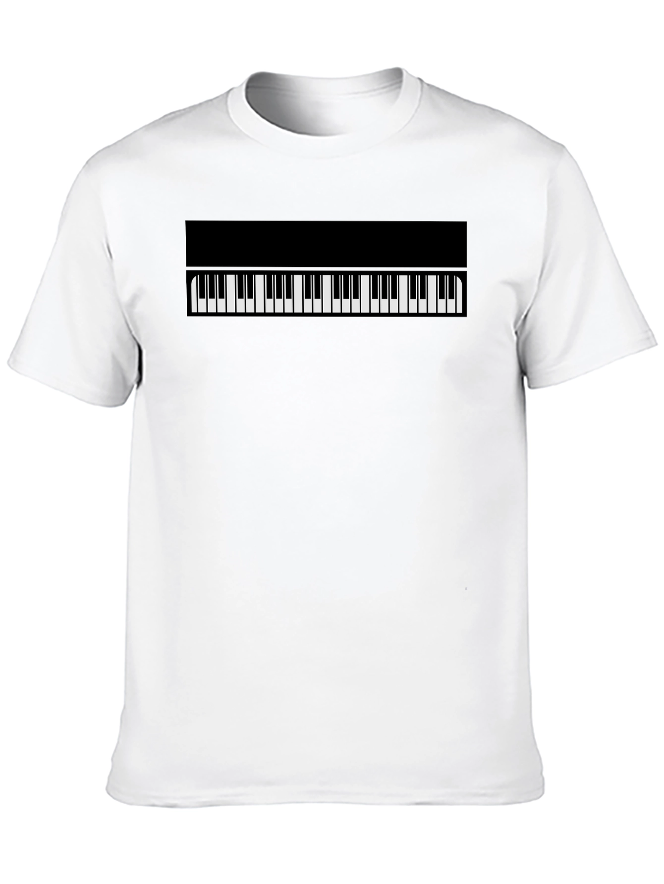 Piano Keys Graphic Tee - Classic Black T-Shirt