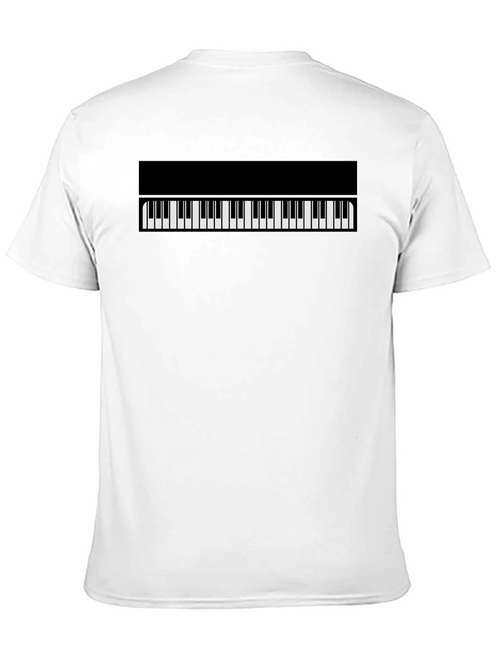 Piano Keys Graphic Tee - Classic Black T-Shirt