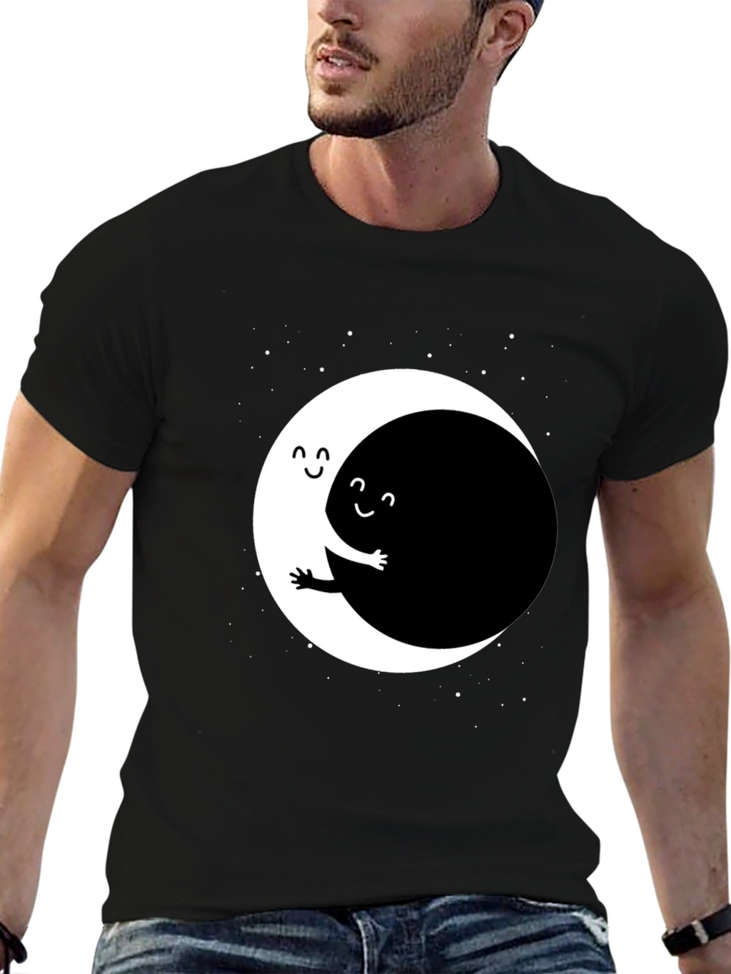 Yin Yang Hug T-Shirt - Unique Graphic Tee