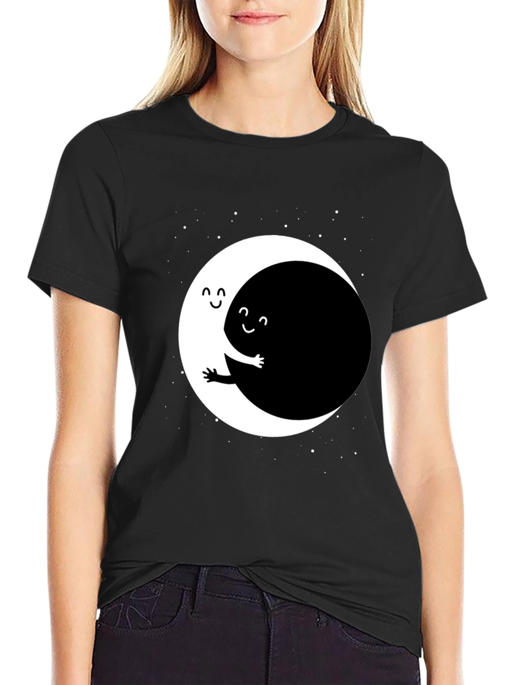 Yin Yang Hug T-Shirt - Unique Graphic Tee