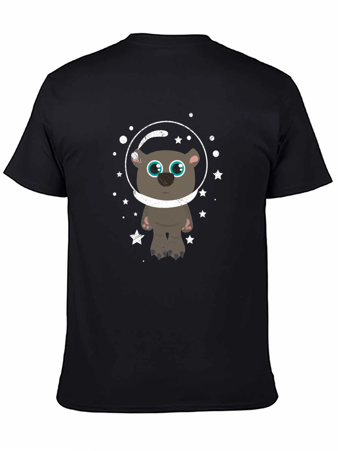 Astronaut Bear Graphic T-Shirt - Space Adventure Tee