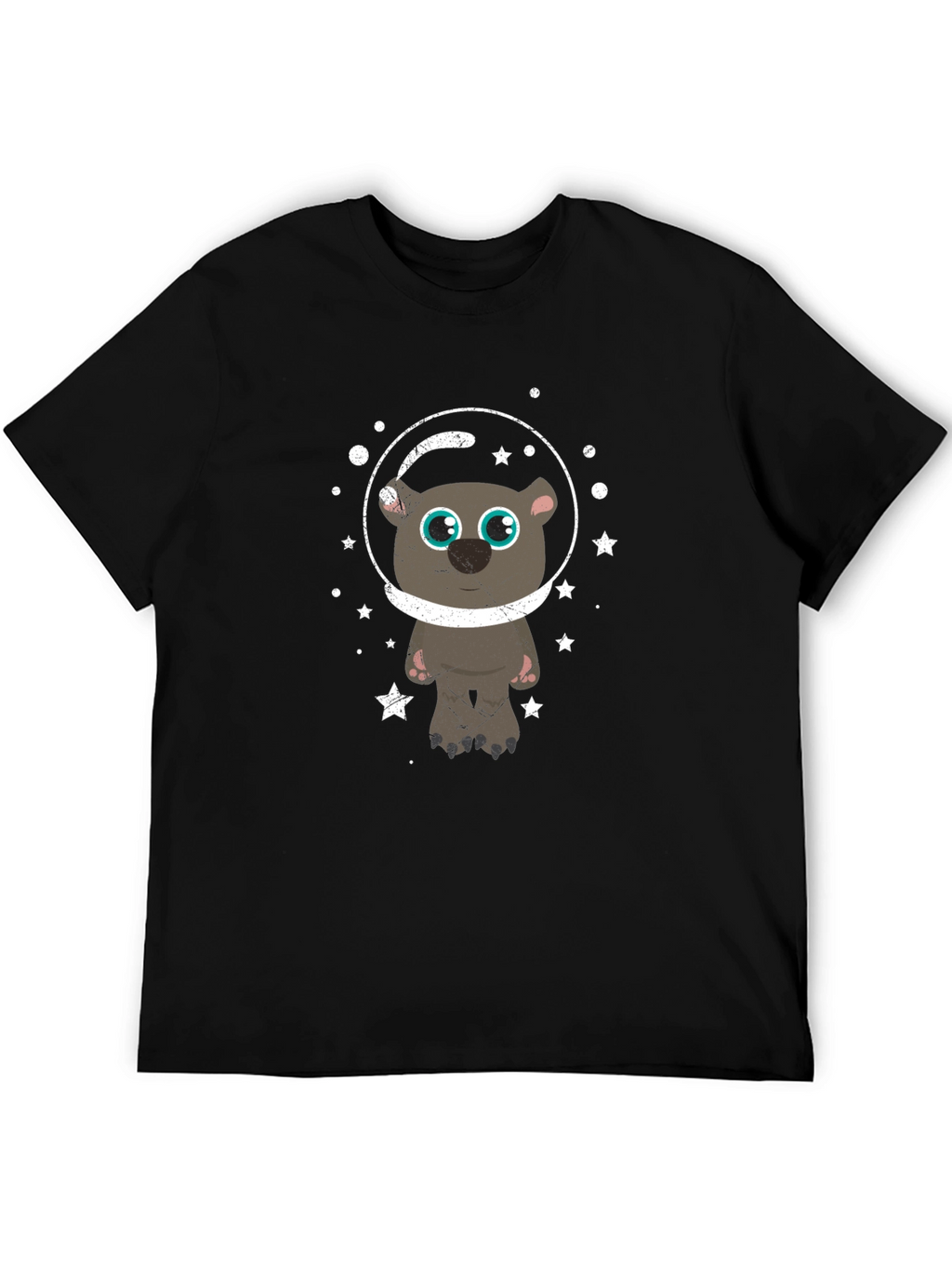 Astronaut Bear Graphic T-Shirt - Space Adventure Tee