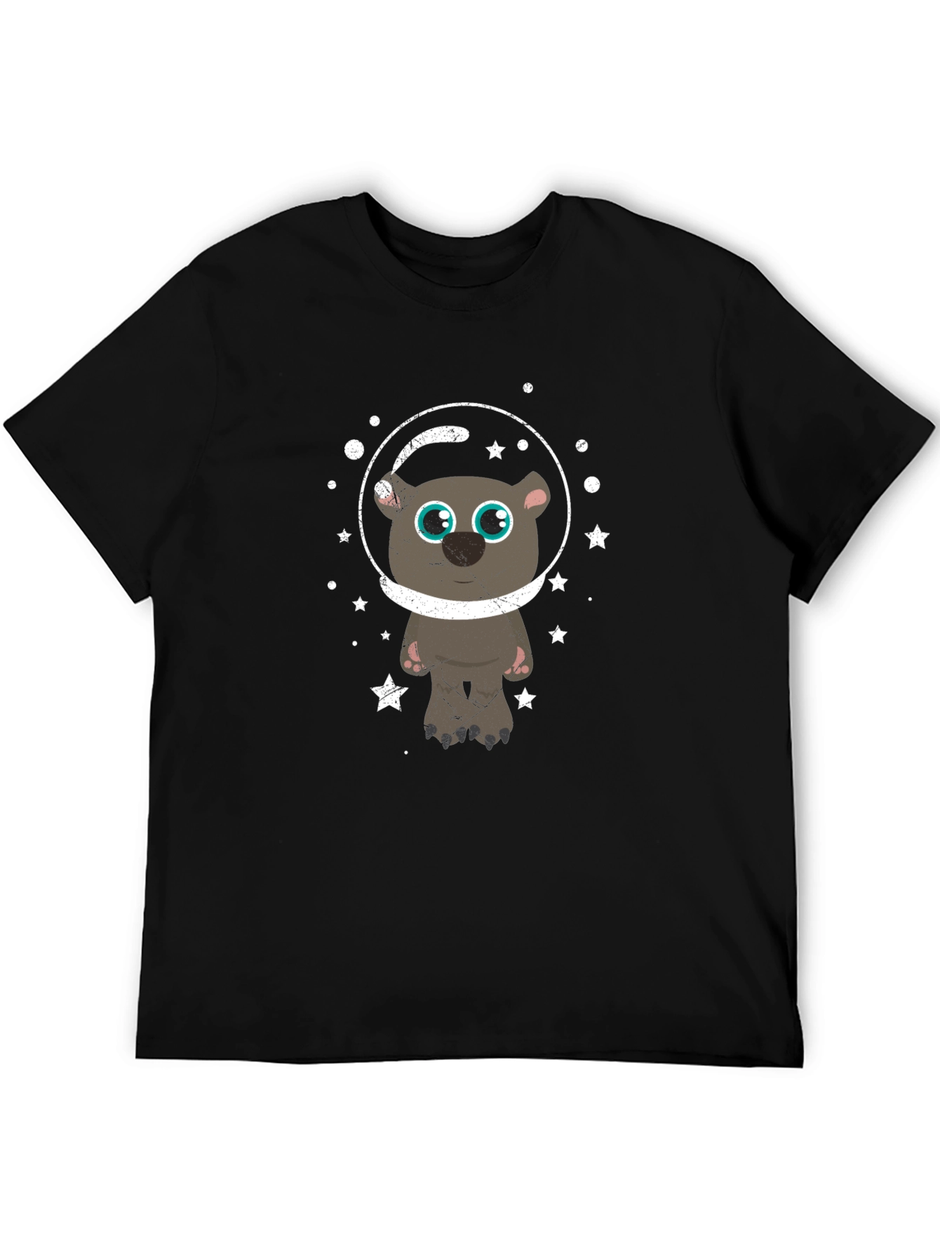 Astronaut Bear Graphic T-Shirt - Space Adventure Tee