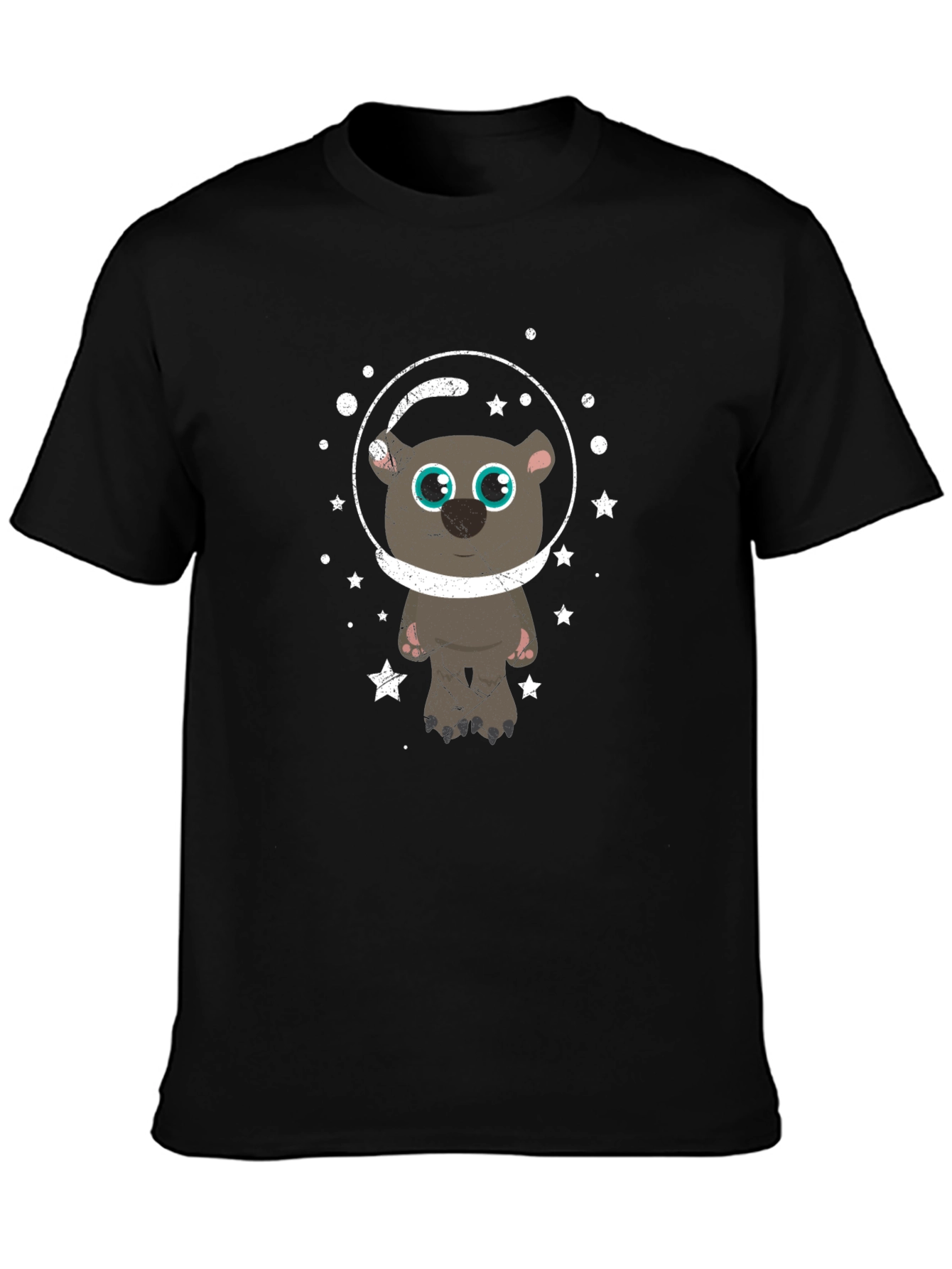 Astronaut Bear Graphic T-Shirt - Space Adventure Tee