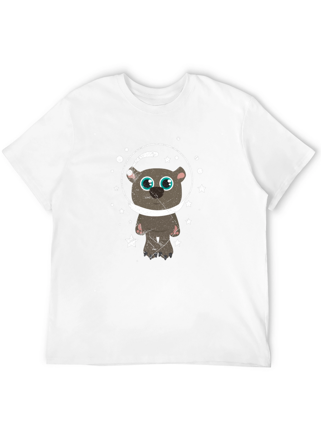 Astronaut Bear Graphic T-Shirt - Space Adventure Tee