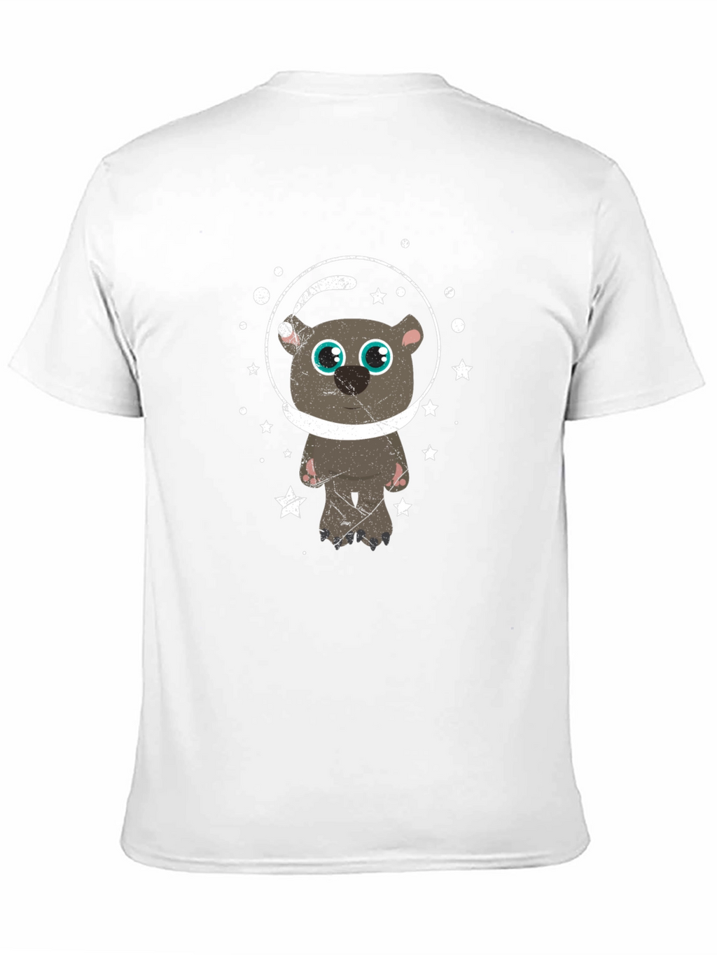 Astronaut Bear Graphic T-Shirt - Space Adventure Tee