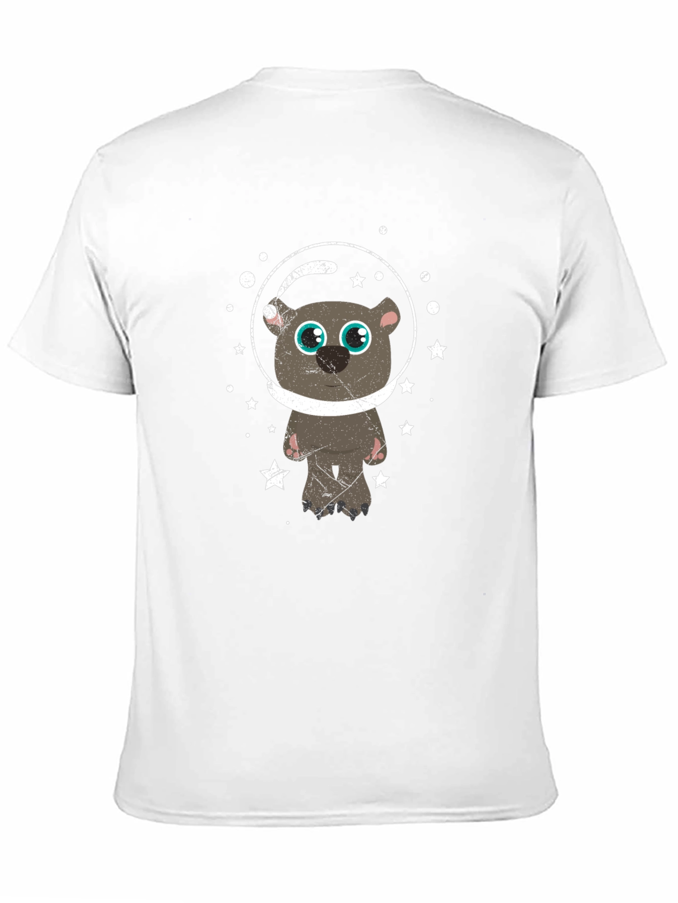 Astronaut Bear Graphic T-Shirt - Space Adventure Tee