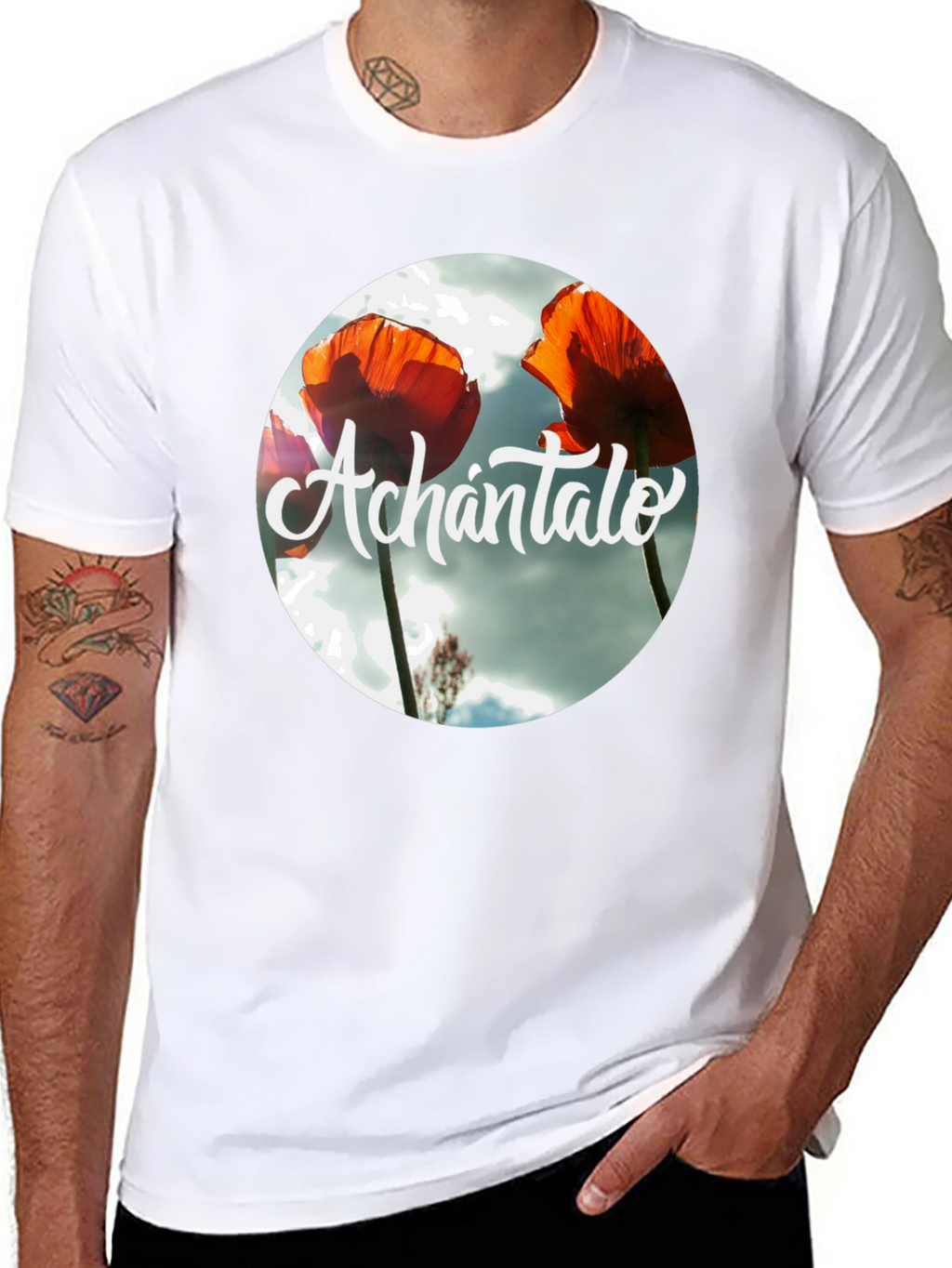 Achántalo Floral Graphic Print T-Shirt