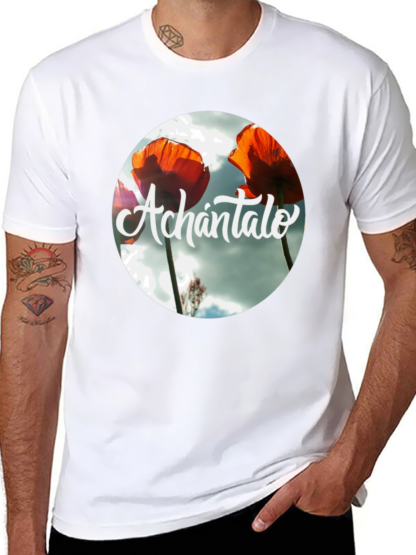 Achántalo Floral Graphic Print T-Shirt