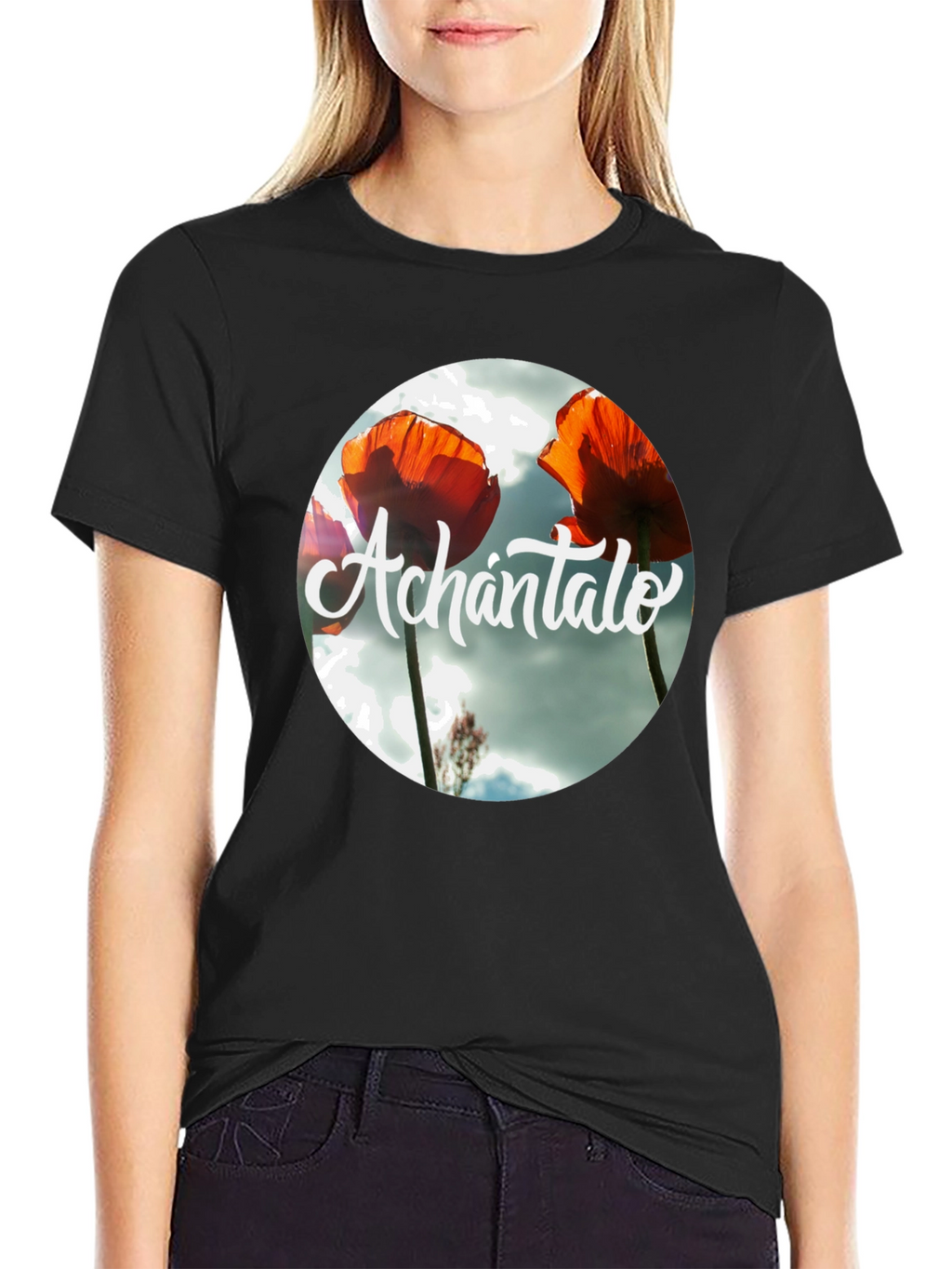 Achántalo Floral Graphic Print T-Shirt