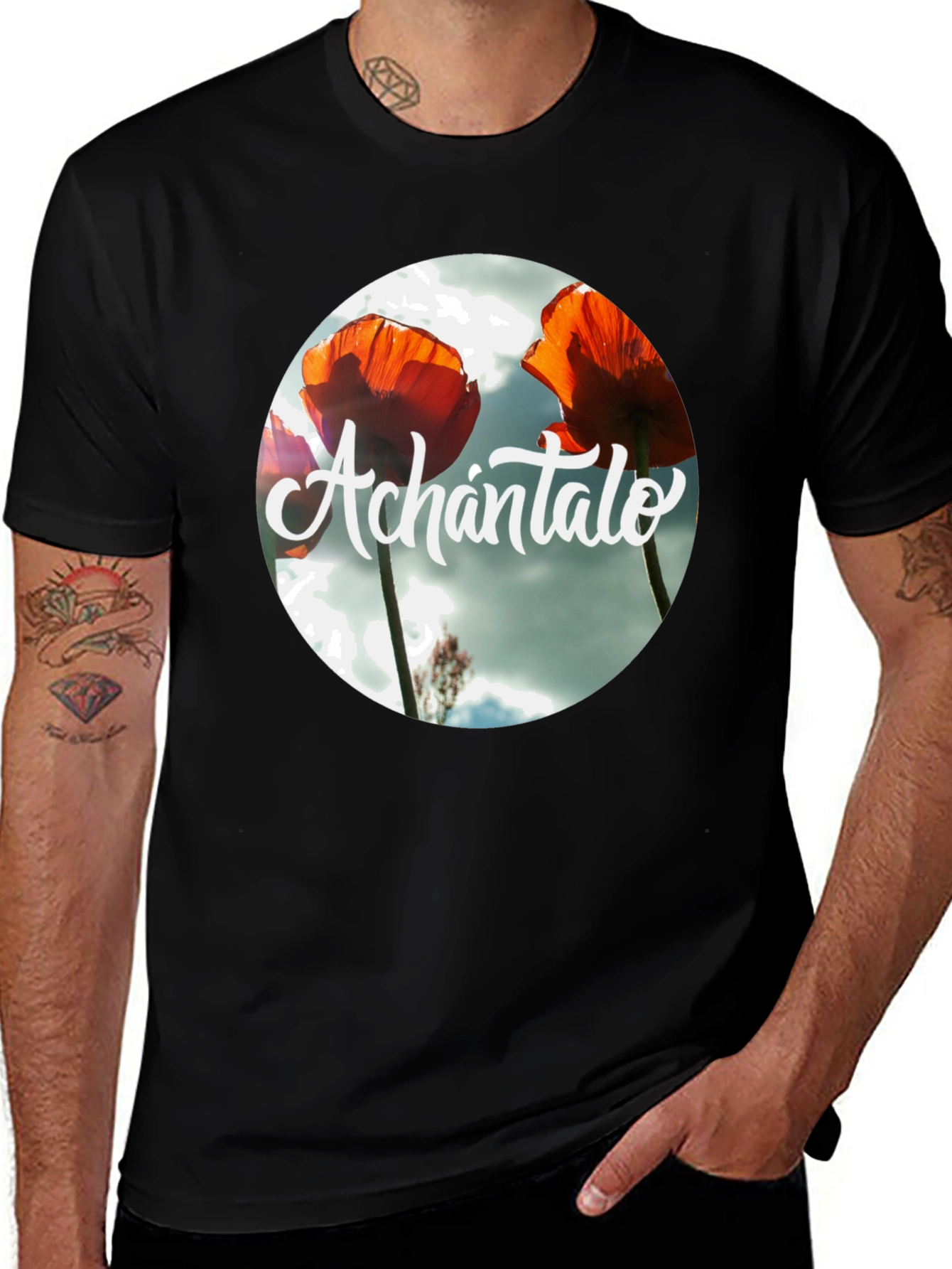 Achántalo Floral Graphic Print T-Shirt