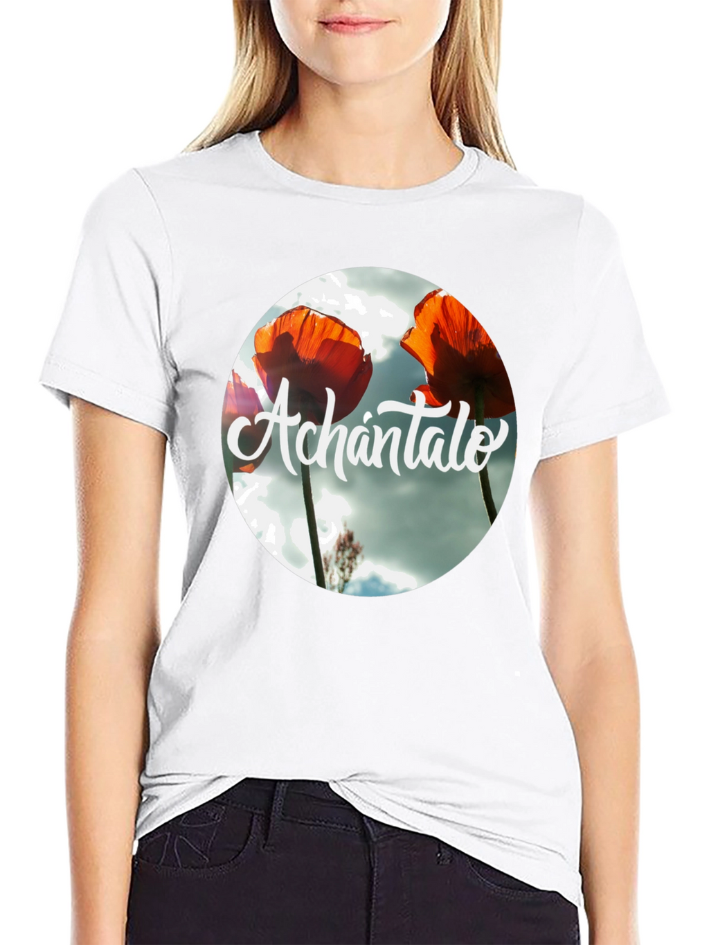 Achántalo Floral Graphic Print T-Shirt