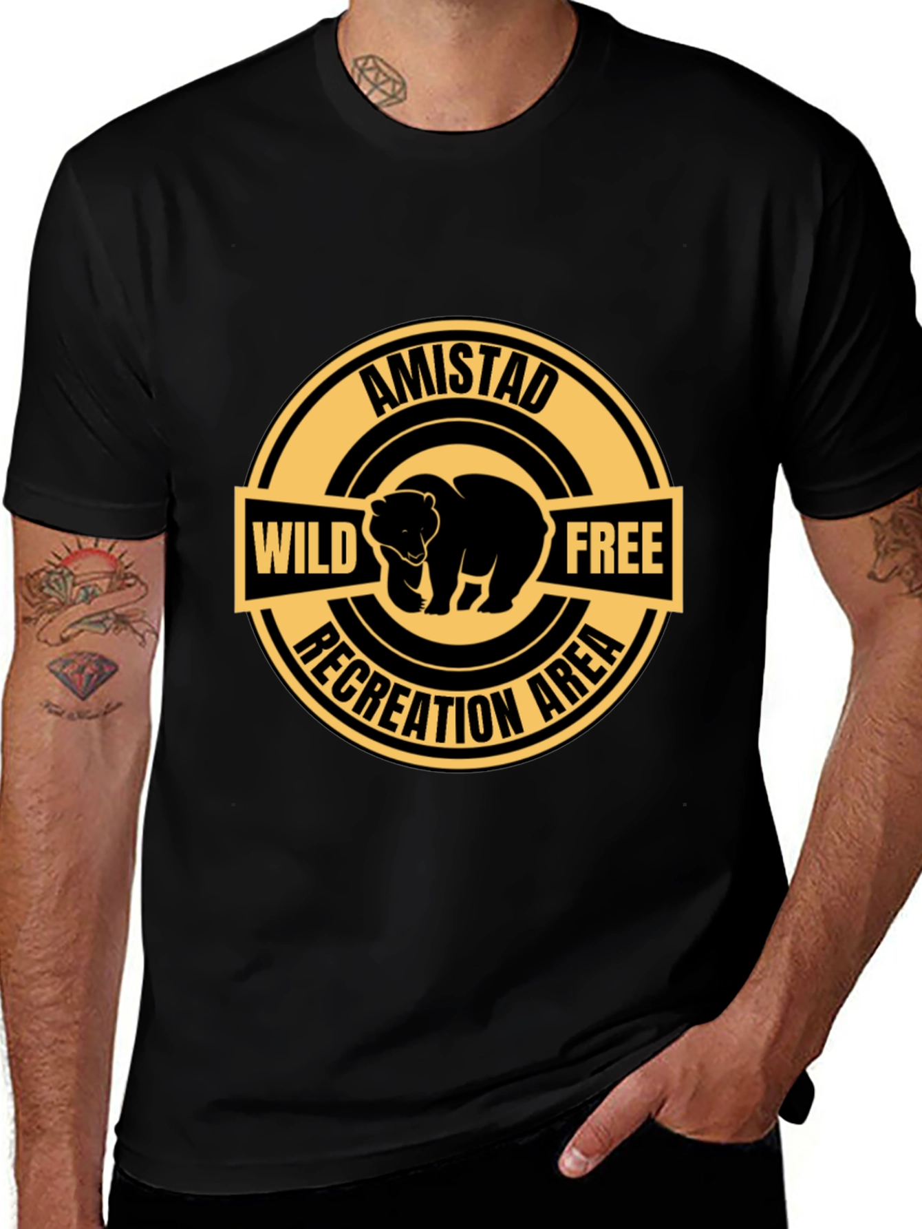 Amistad Wild Free Recreation Area Bear T-Shirt