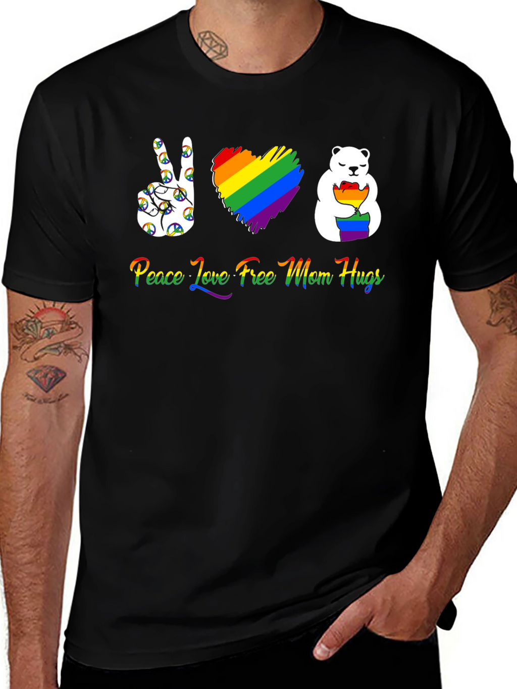 Peace Love Free Mom Hugs T-Shirt
