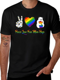 Peace Love Free Mom Hugs T-Shirt