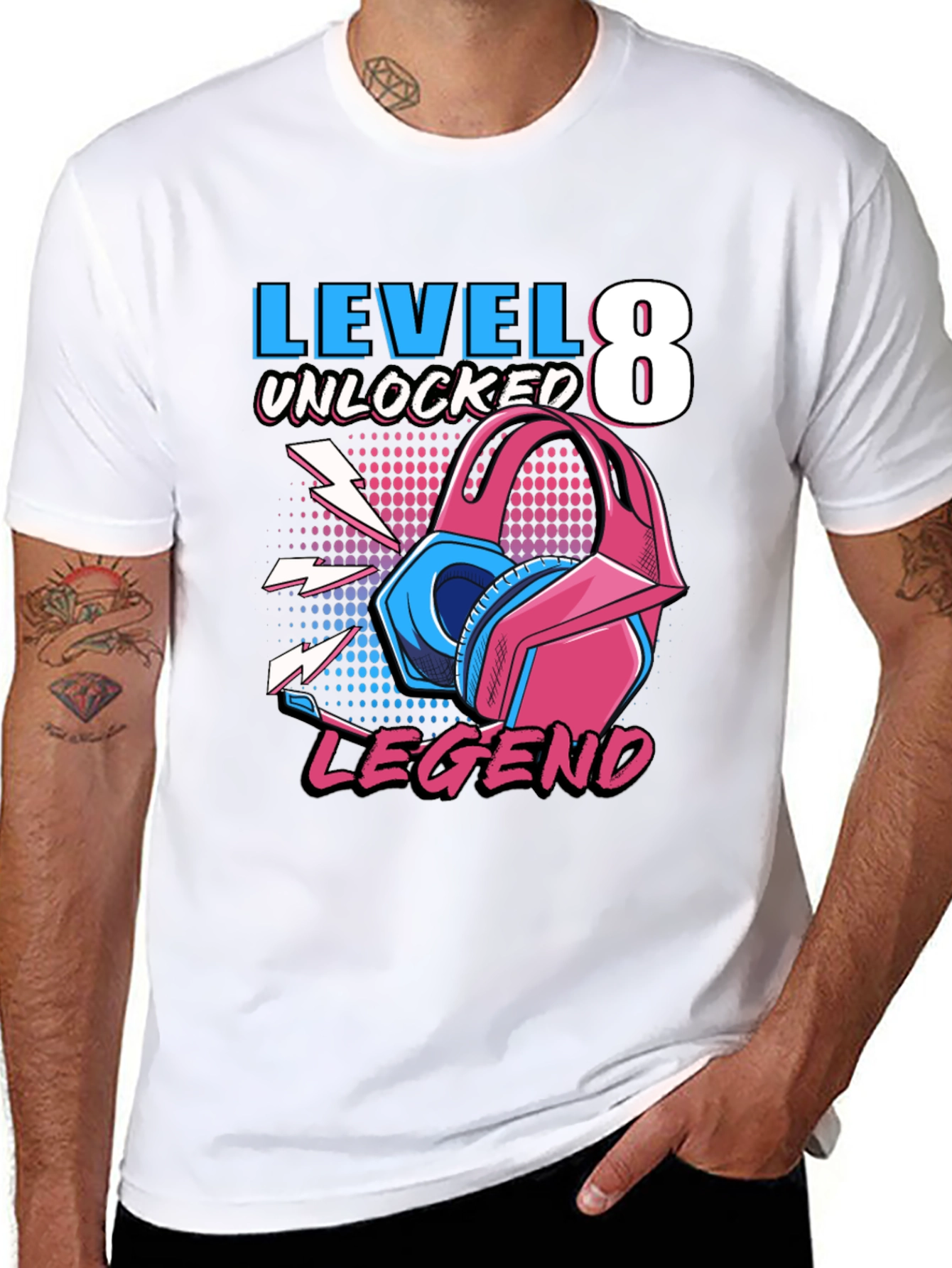 Level 8 Unlocked Gaming Legend T-Shirt