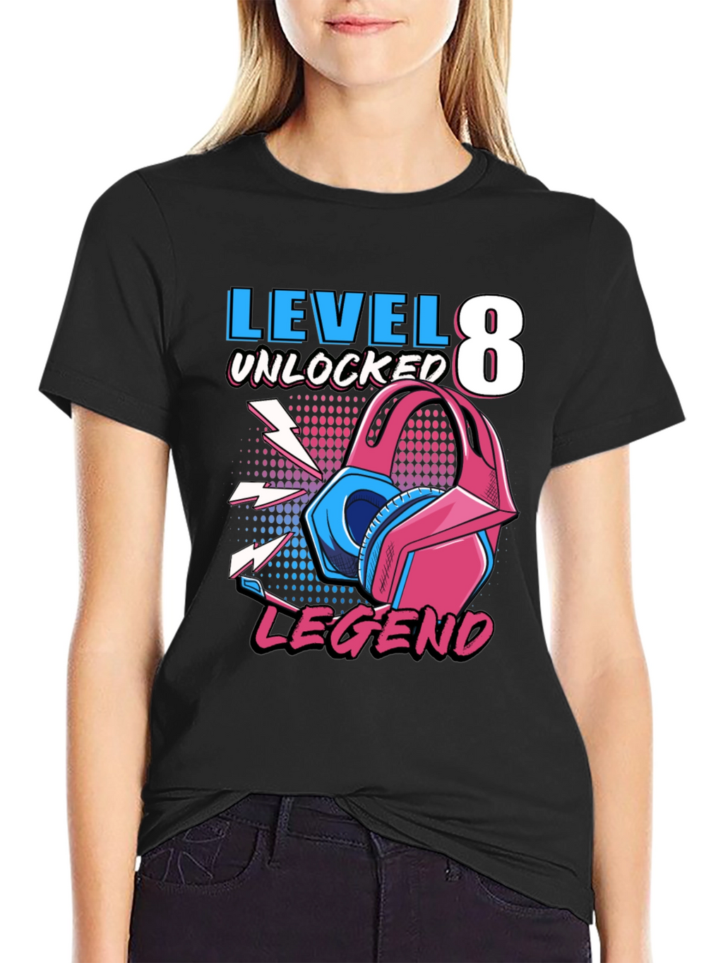 Level 8 Unlocked Gaming Legend T-Shirt