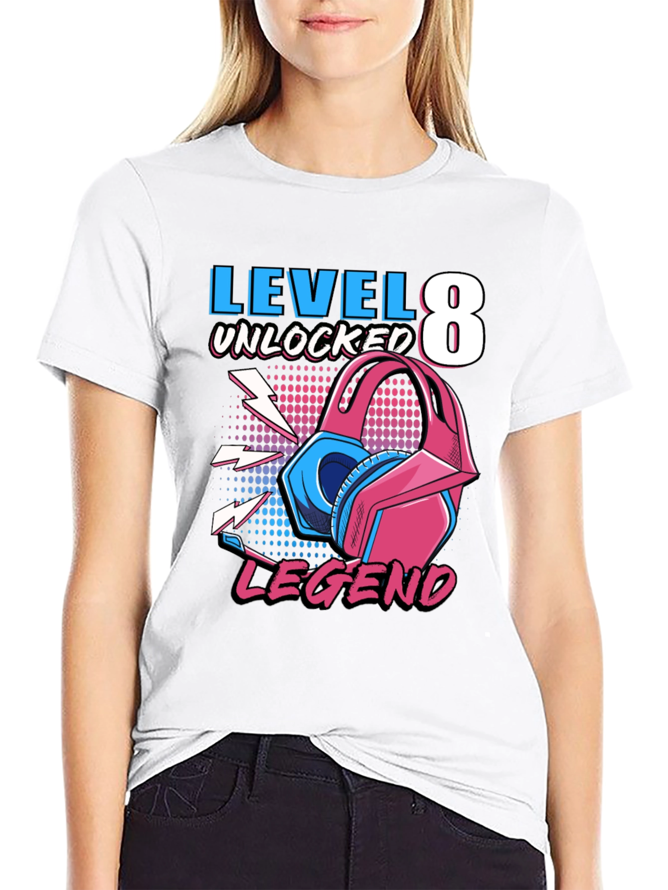 Level 8 Unlocked Gaming Legend T-Shirt