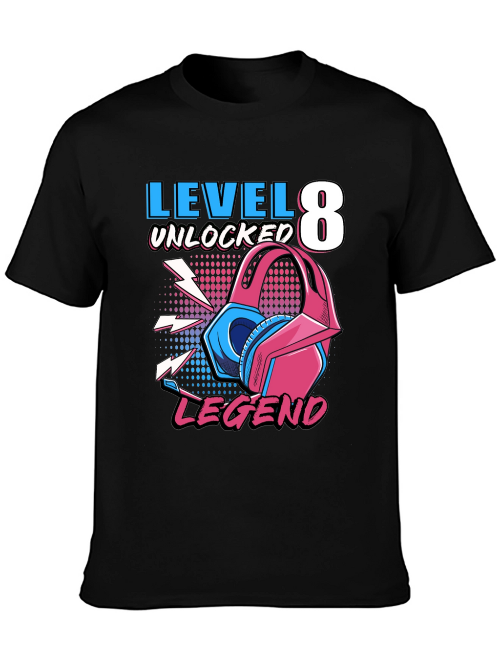 Level 8 Unlocked Gaming Legend T-Shirt