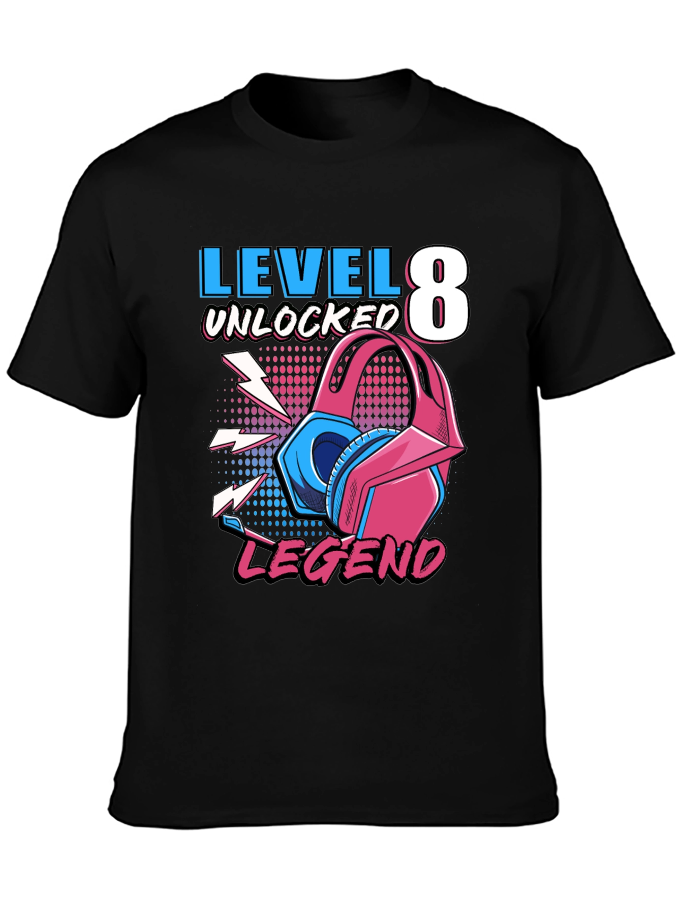 Level 8 Unlocked Gaming Legend T-Shirt