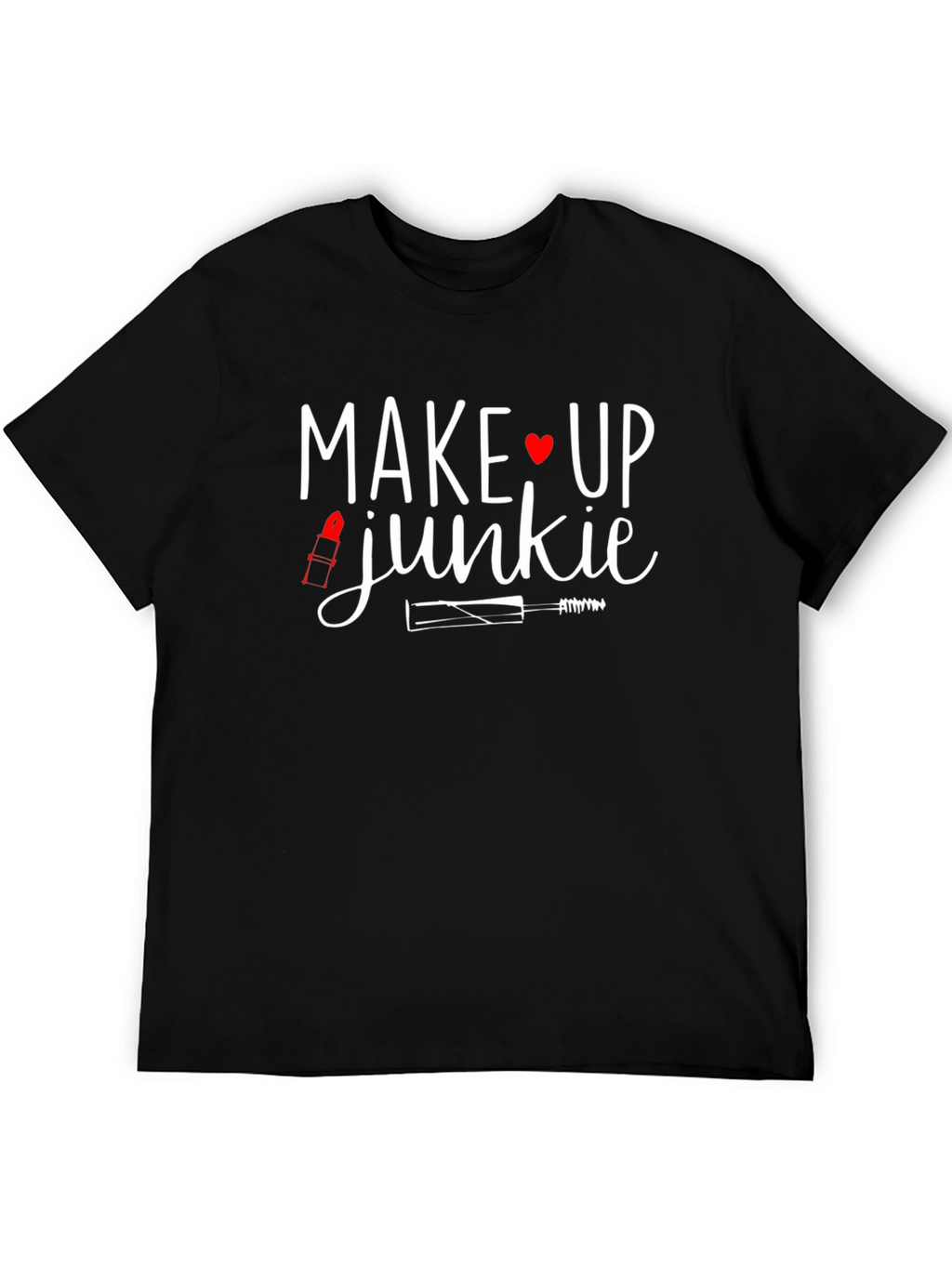 Makeup Junkie Graphic Tee - Black