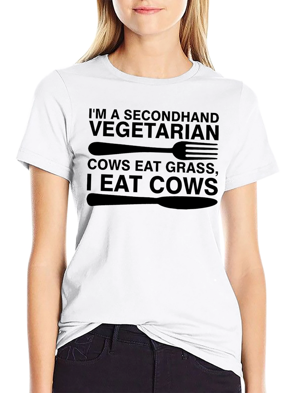 Secondhand Vegetarian Graphic T-Shirt