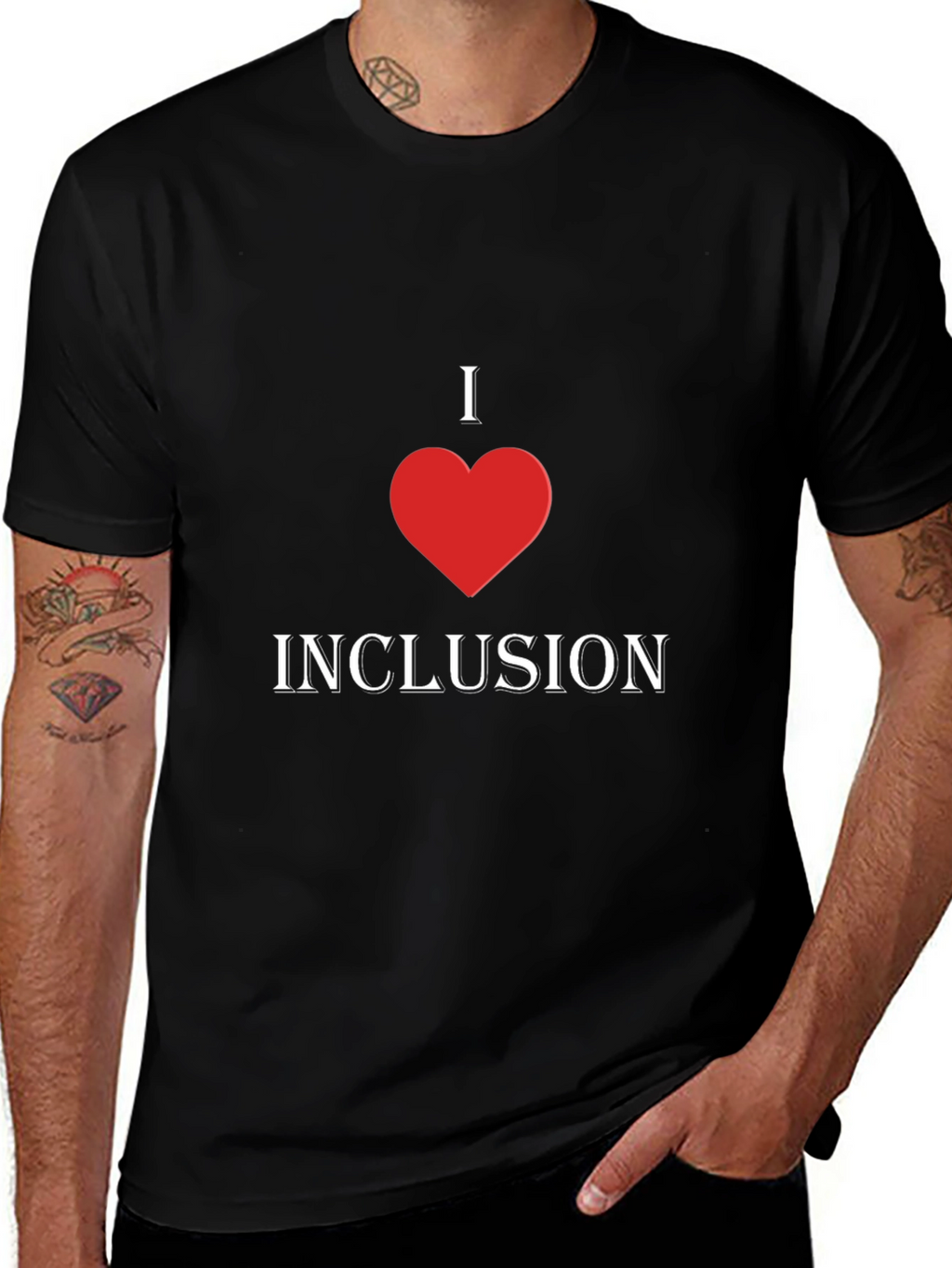I Heart Inclusion T-Shirt - Stylish Graphic Tee