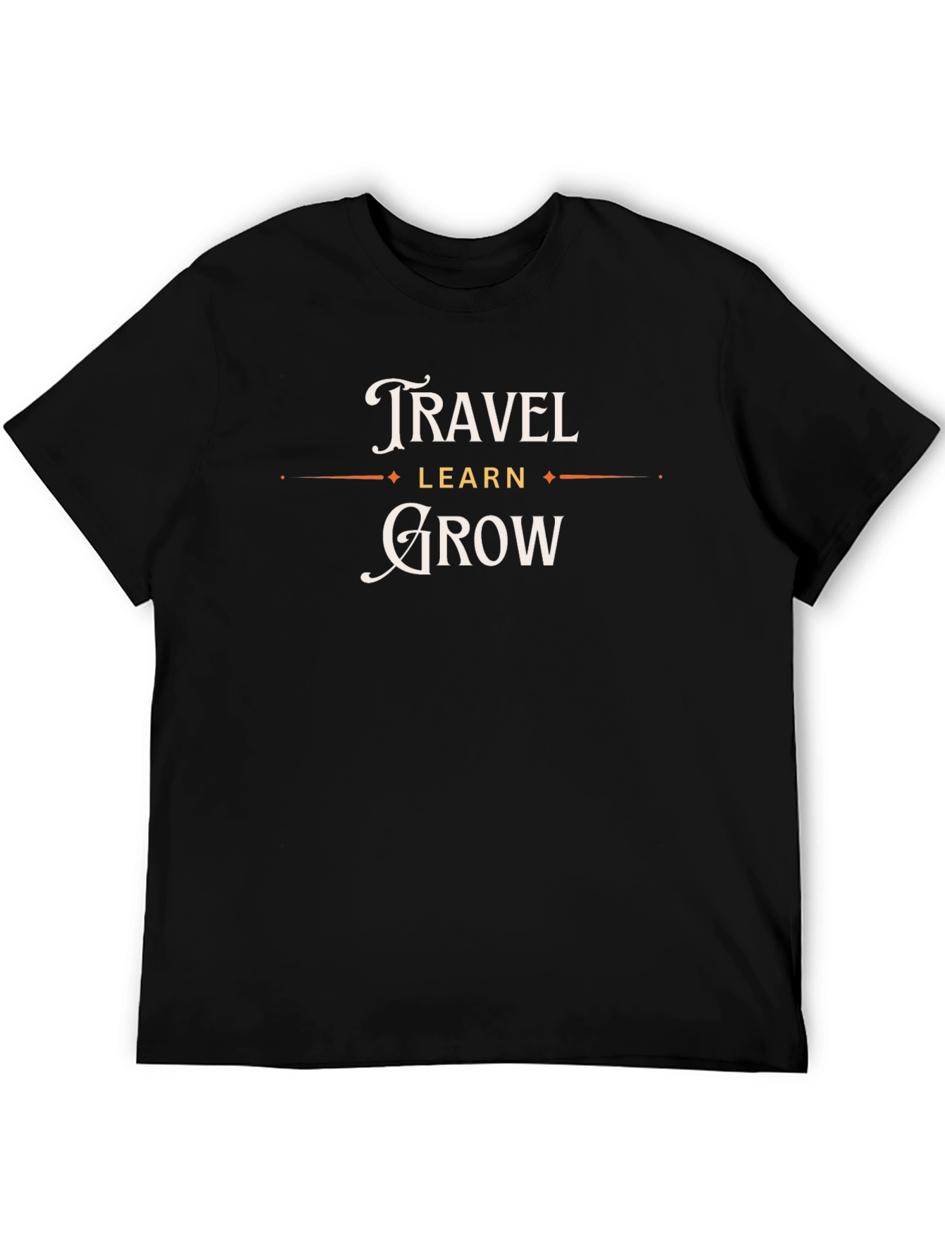 Travel Learn Grow T-Shirt Motivational Tee