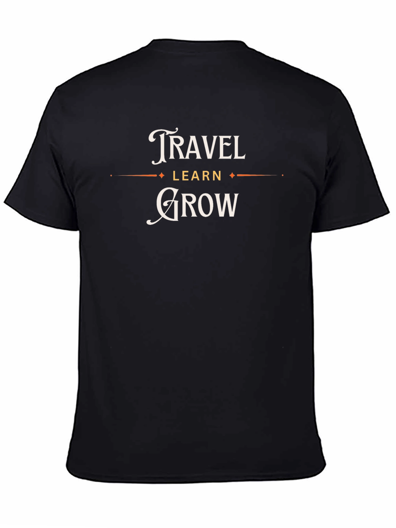Travel Learn Grow T-Shirt Motivational Tee