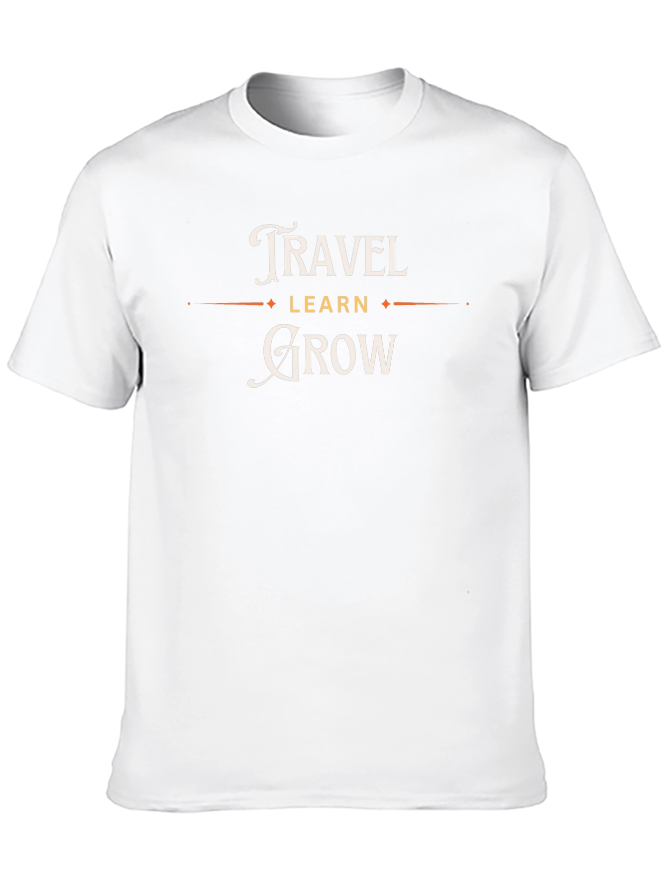 Travel Learn Grow T-Shirt Motivational Tee