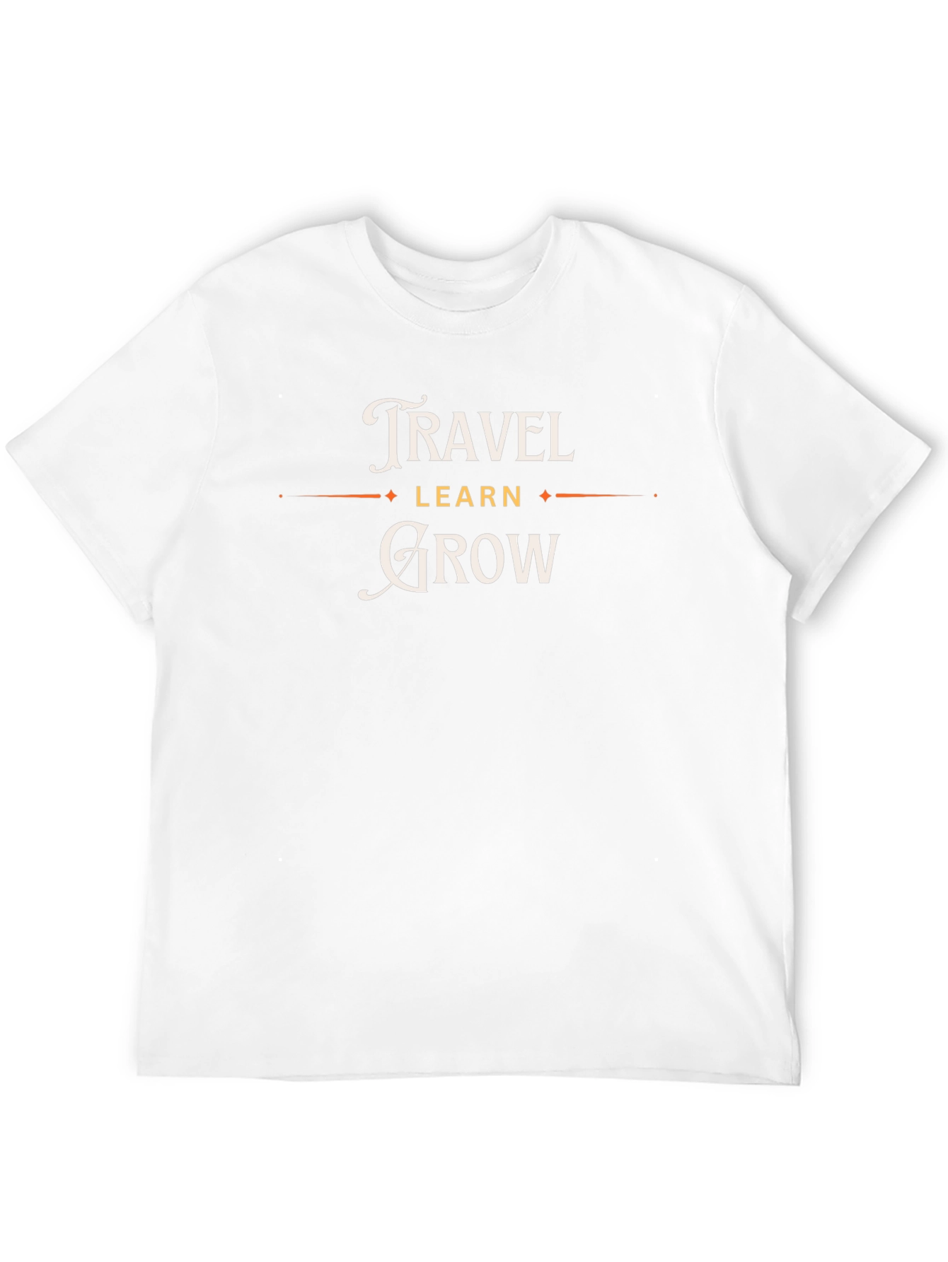 Travel Learn Grow T-Shirt Motivational Tee